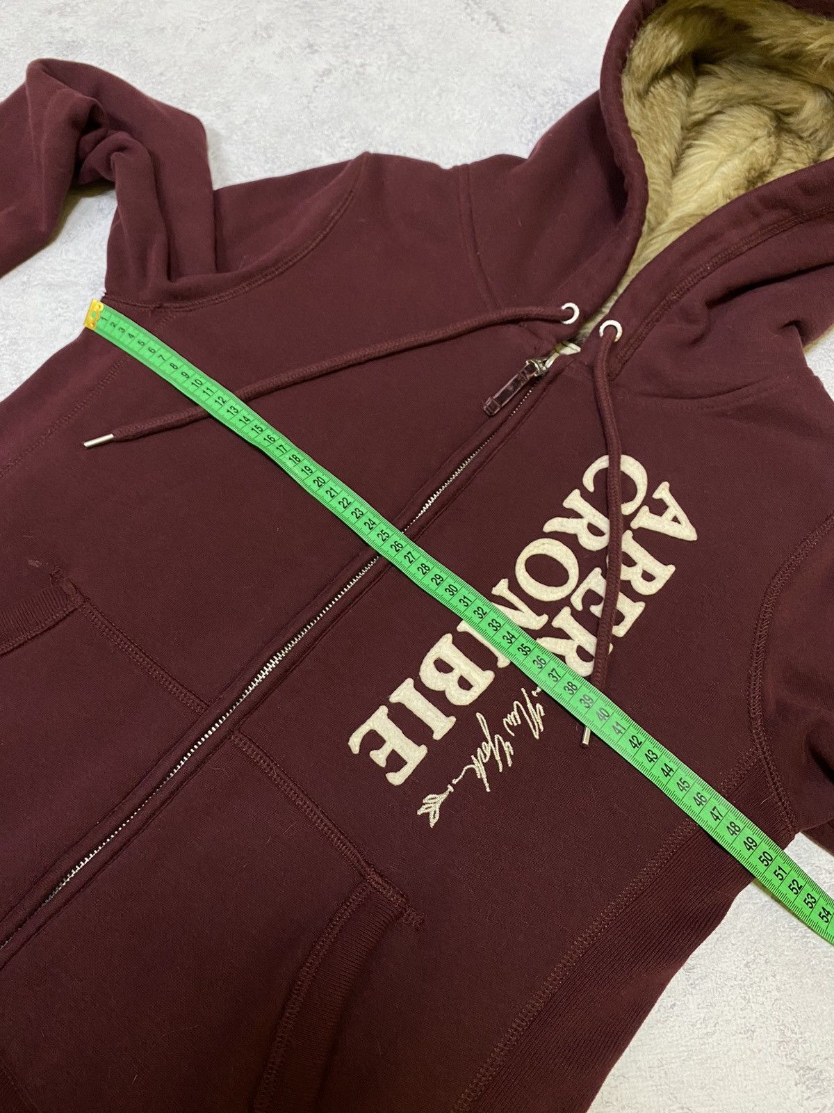 Abercrombie & Fitch Abercrombie&Fitch If Six Was Nine LGB Style Fur Zip Hoodie Size L / US 10 / IT 46 - 11 Thumbnail