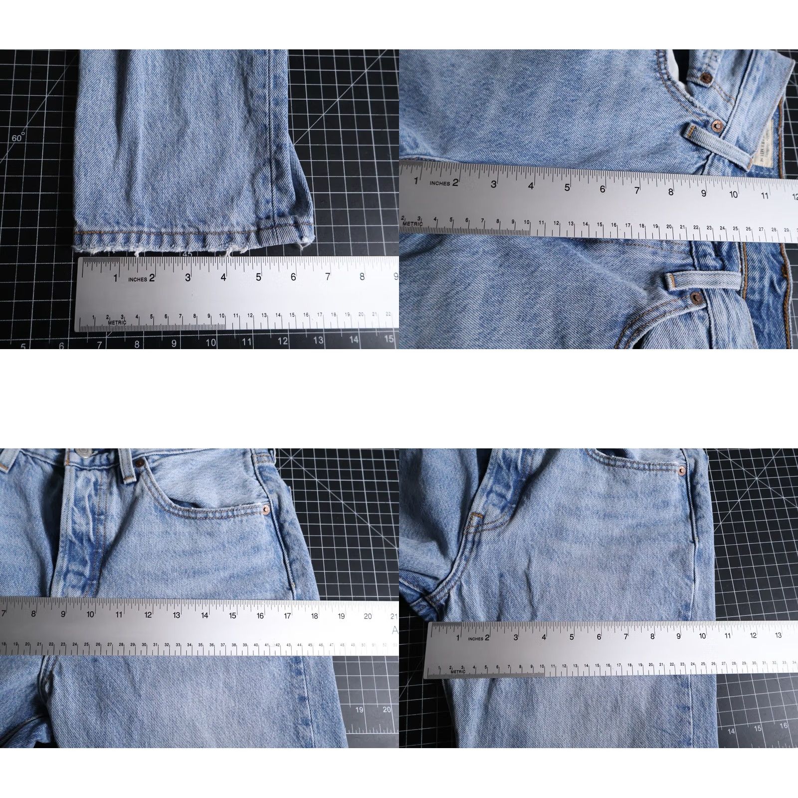 Levi's Levi's Premium 501 Jeans Women 26 x 32 Blue Big E Denim Button Fly 100% Cotton Vintage N/A Size 26" / US 2 / IT 38 - 8 Thumbnail