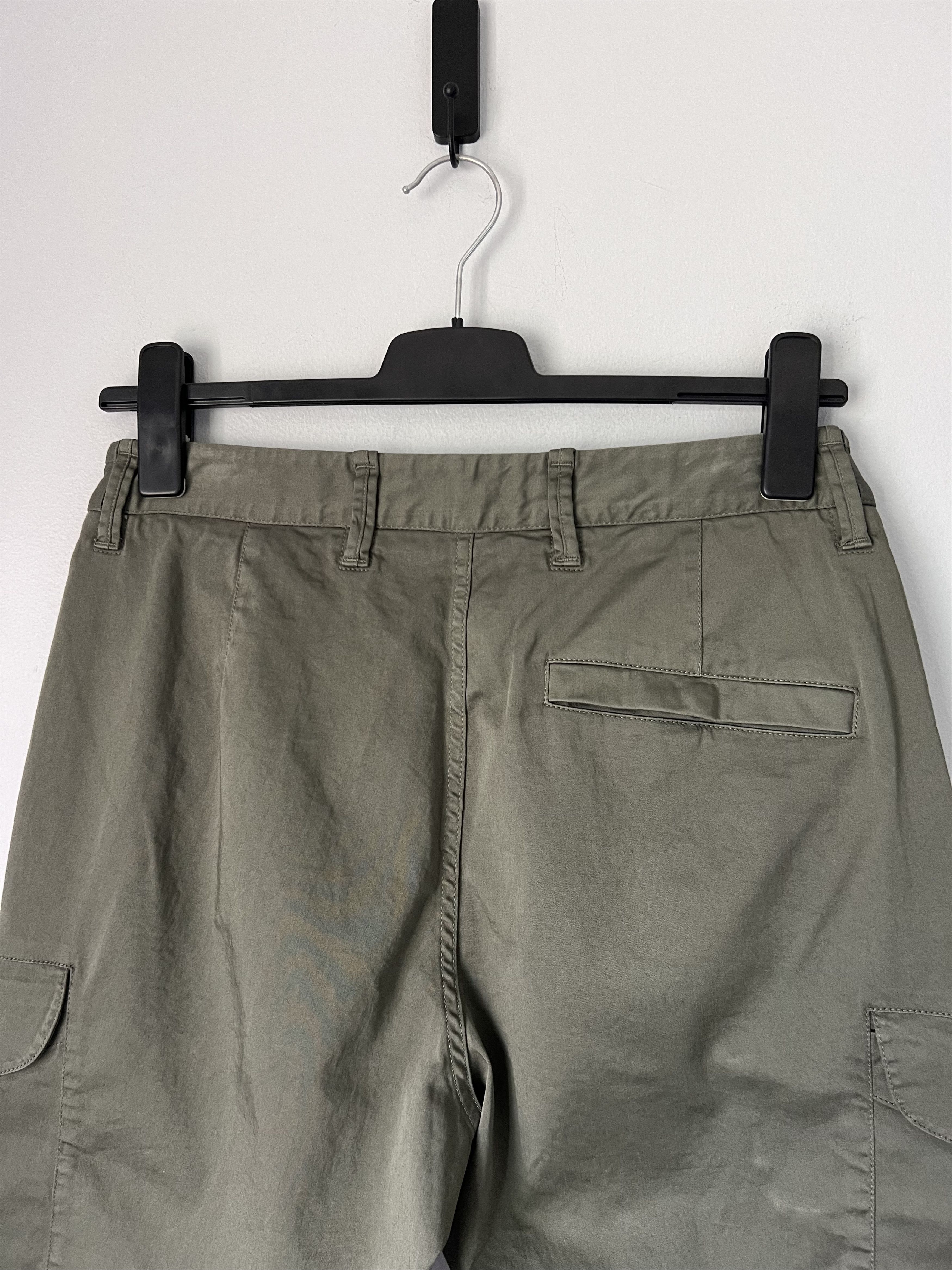 Stone Island Stone Island Organic Cotton Satin Stretch Cargo Pants Olive Size US 30 / EU 46 - 6 Thumbnail