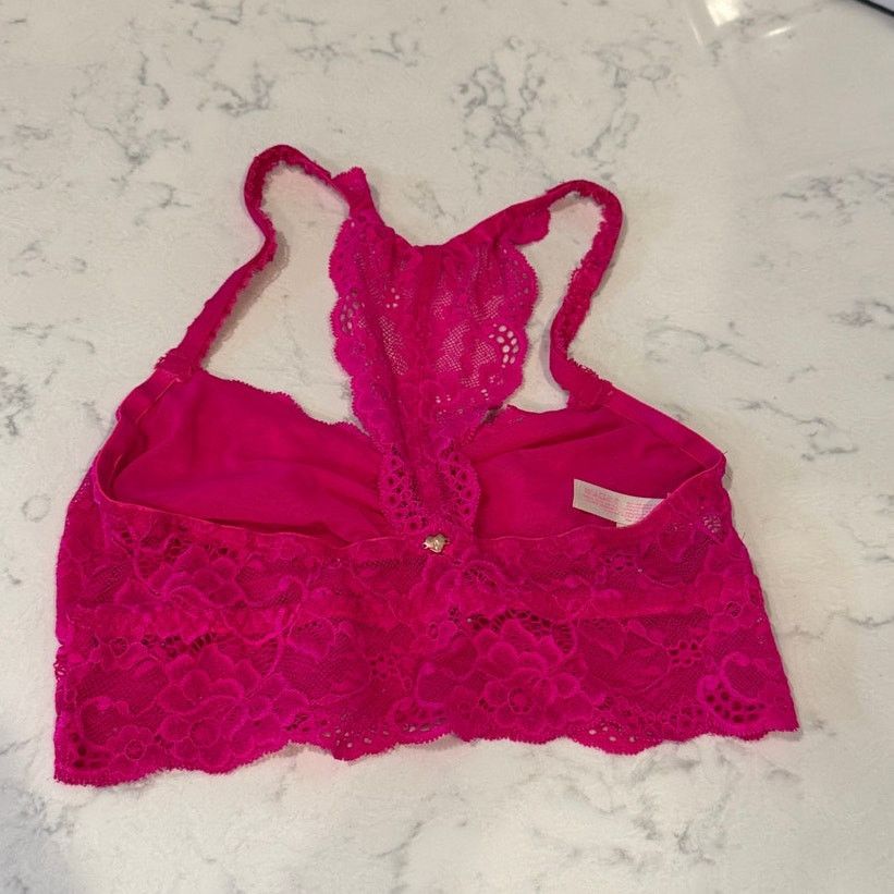 Victoria's Secret Victoria's Secret hot pink lace bralette size XS coquette Size ONE SIZE - 2 Thumbnail