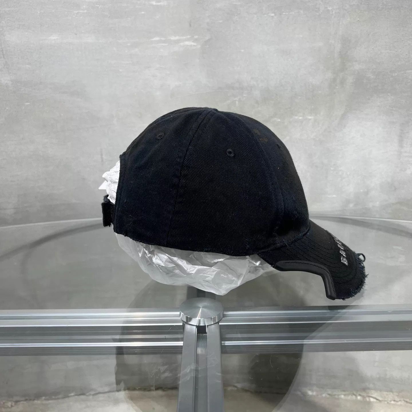 Balenciaga Balenciaga Dye Washed Double Ring Destroyed Cap M Size ONE SIZE - 3 Thumbnail