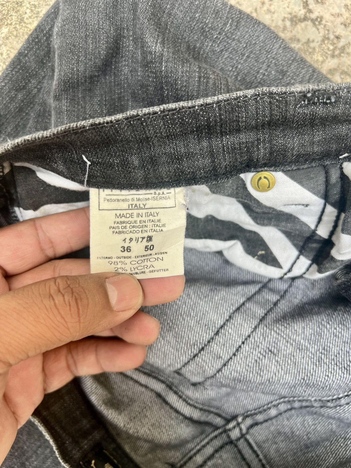 Just Cavalli Vintage Y2K Just Cavalli Rhinestones Jeans Black Denim Size US 34 / EU 50 - 8 Thumbnail