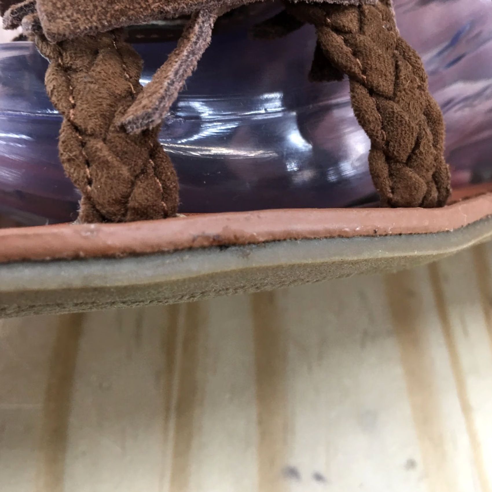 American Eagle Outfitters American Eagle Outfitters Sandals Gladiator Womens 8 Fringe Strappy Brown Flats Size US 8 / IT 38 - 4 Thumbnail