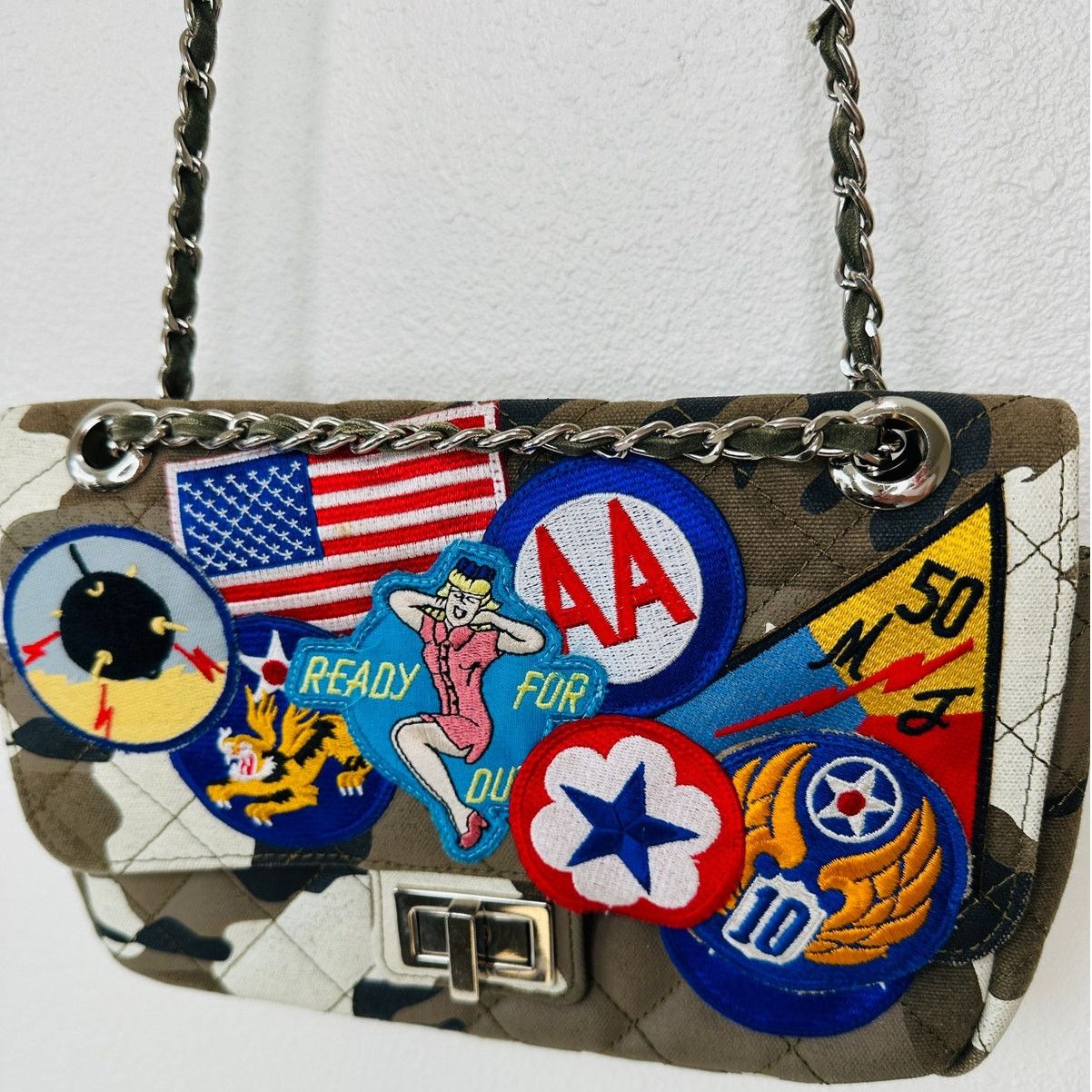 READYMADE READYMADE Japan Green Army Patch Shoulder Bag Braided Strap Size ONE SIZE - 1 Thumbnail