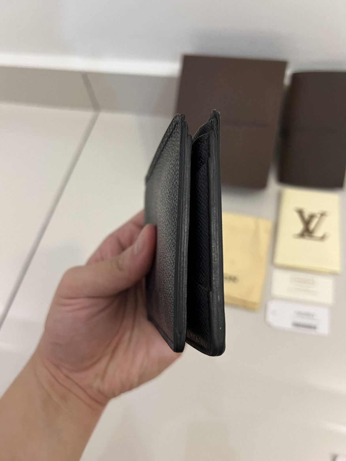 Louis Vuitton LV Louis Vuitton Multiple Wallet Damier Ebene (N60895) Size ONE SIZE - 7 Thumbnail
