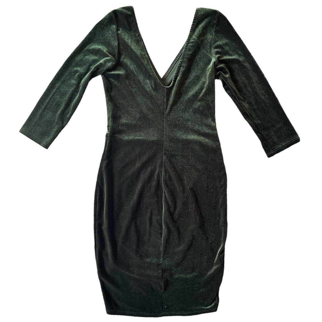 & Other Stories Fashion Nova Green Velvet 3/4 Sleeve Mini Dress, M Size M / US 6-8 / IT 42-44 - 6 Thumbnail