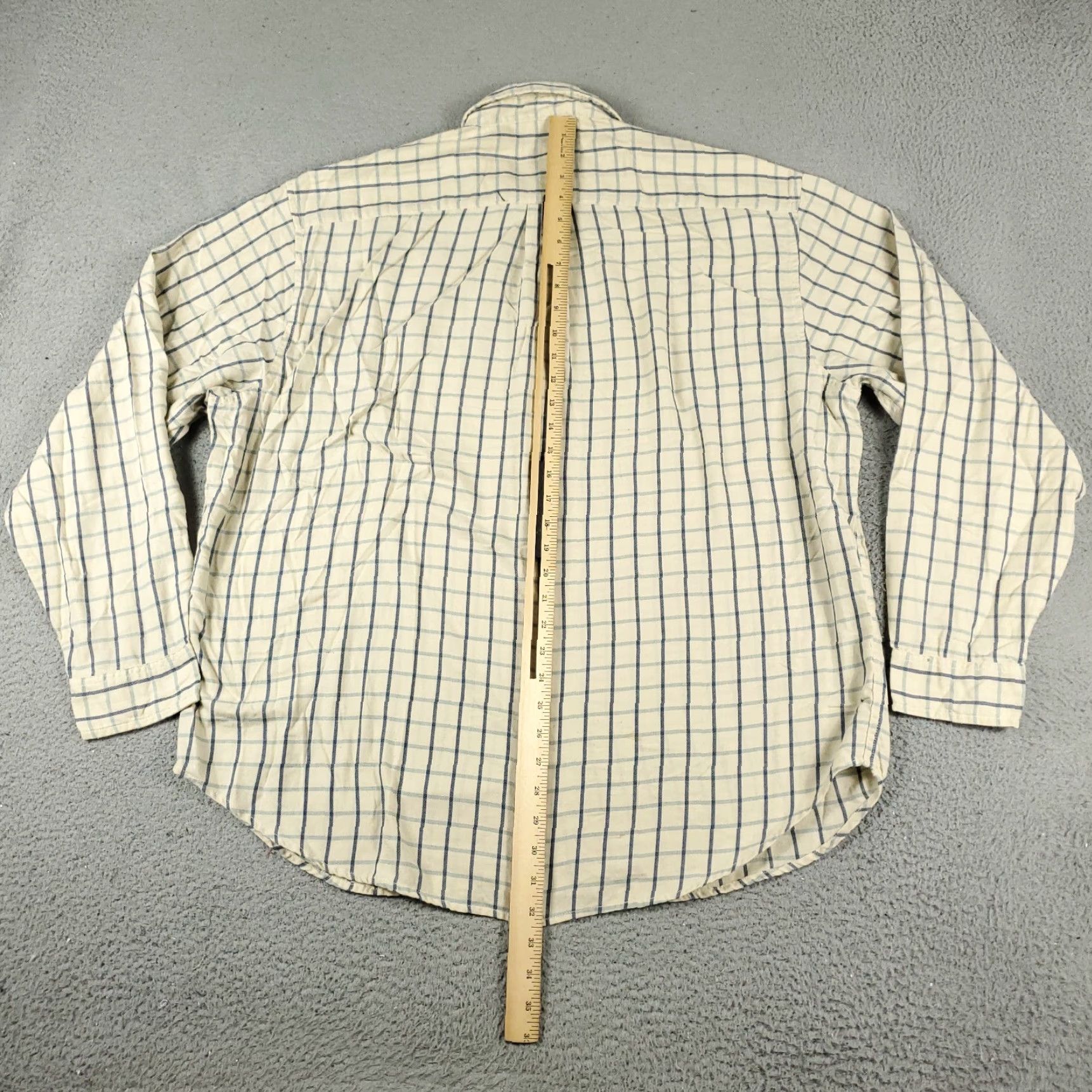 Ralph Lauren RALPH LAUREN Shirt Mens XL Blue Beige Check Casual Button Up Long Sleeve Size US XL / EU 56 / 4 - 3 Thumbnail