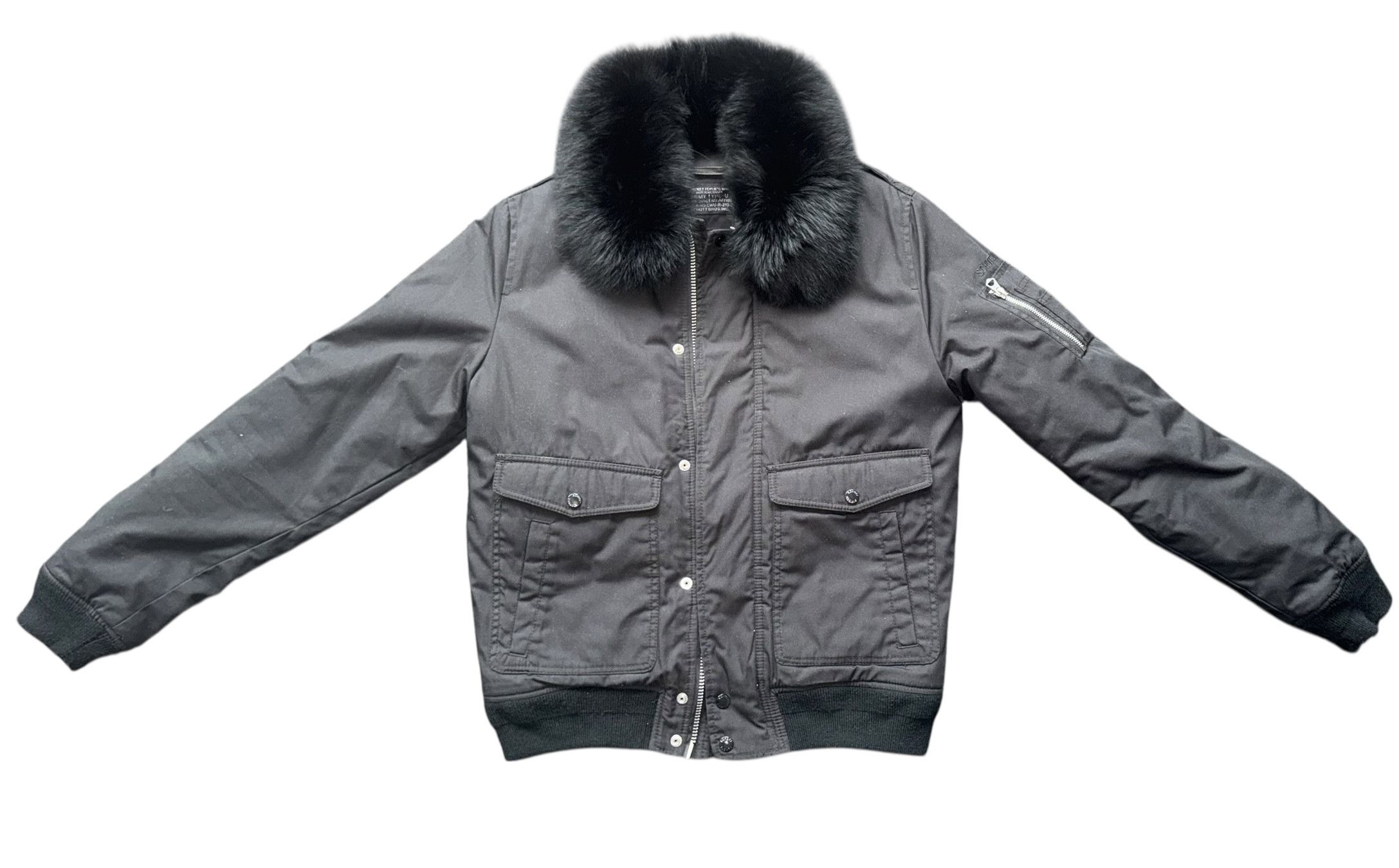 Schott Schott NYC - Air Black Bomber Flight Jacket Size US L / EU 52-54 / 3 - 1 Thumbnail