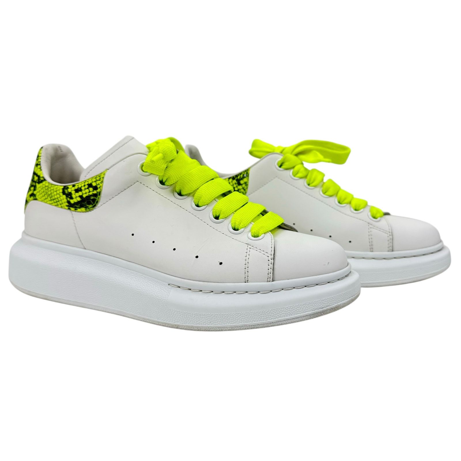 Alexander McQueen Alexander Mcqueen Oversized Python Print Sneakers Leather Size US 10.5 / IT 40.5 - 2 Thumbnail