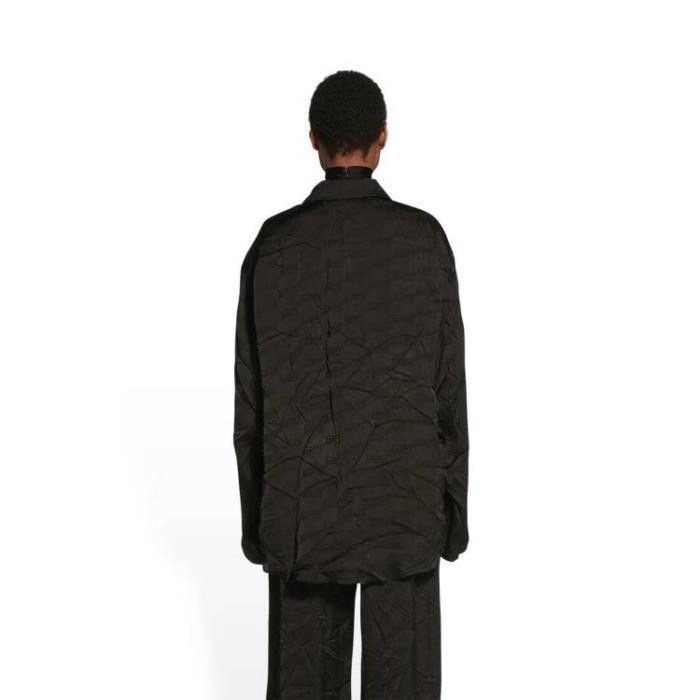 Balenciaga o1tr1nto0526 BB Monogram Minimal Shirt in Black Size XS / US 0-2 / IT 36-38 - 3 Thumbnail