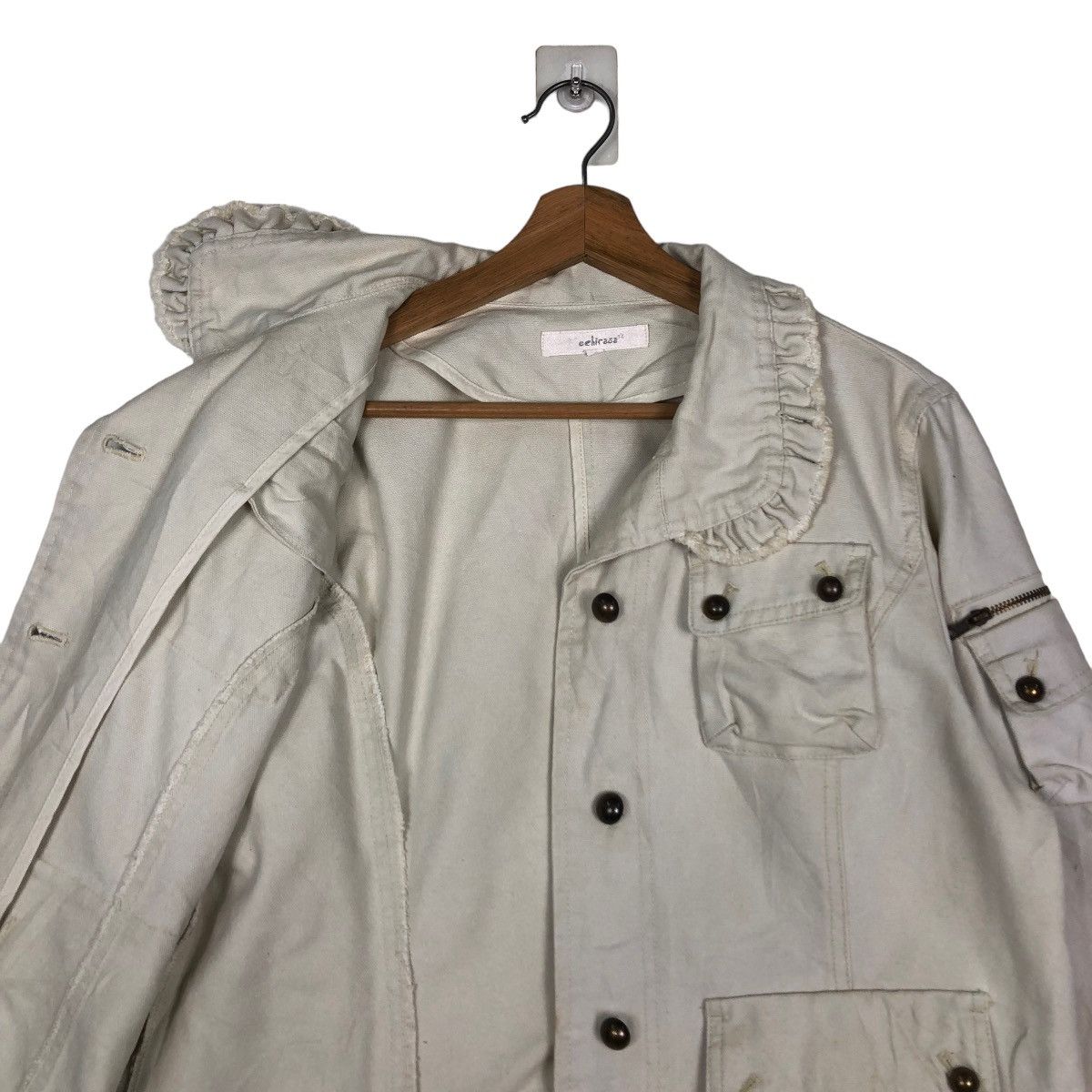 Japanese Brand 📌CROPPED BIKER JACKET HEEHIRASA JAPAN CARGO POCKETS Size US L / EU 52-54 / 3 - 13 Thumbnail