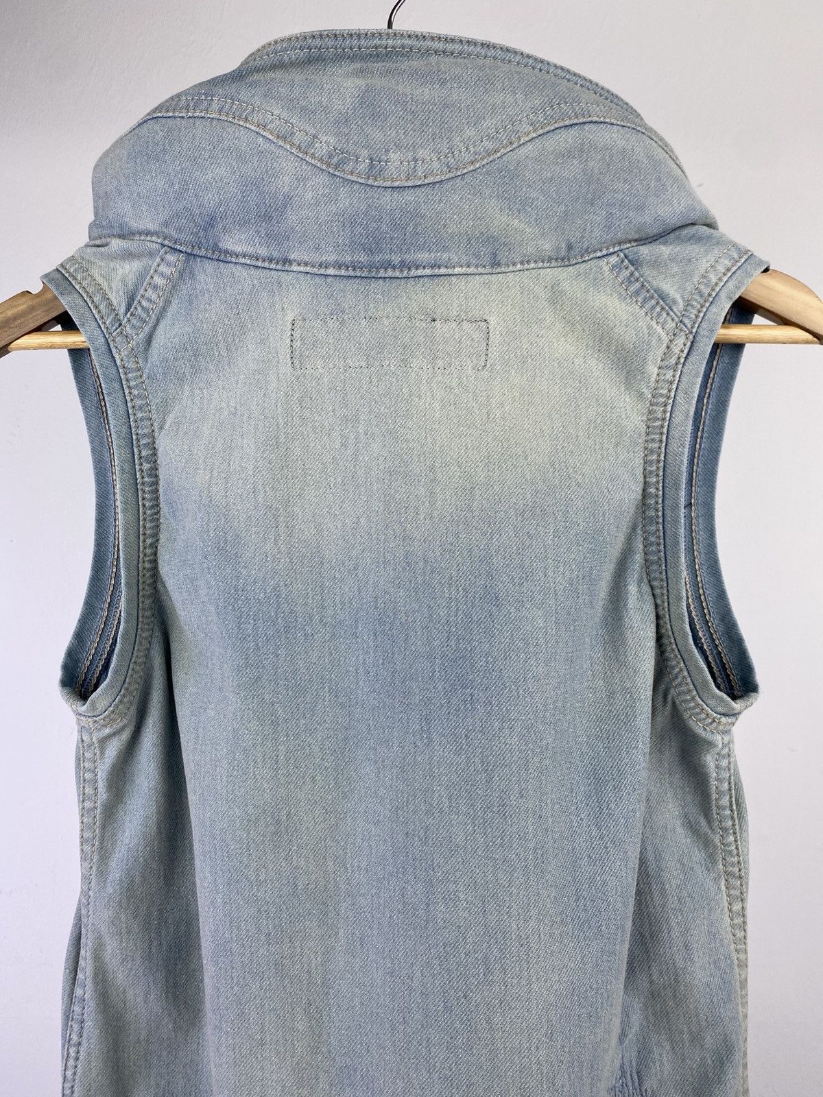 GOA Goa Bono 00s Y2K Washed Denim Vest Japan Size US S / EU 44-46 / 1 - 10 Thumbnail