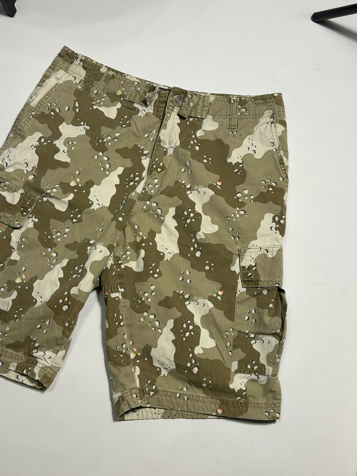 Stussy × Vintage Stussy Vintage Cargo Shorts Camo Mens Size 30 Size US 30 / EU 46 - 3 Thumbnail