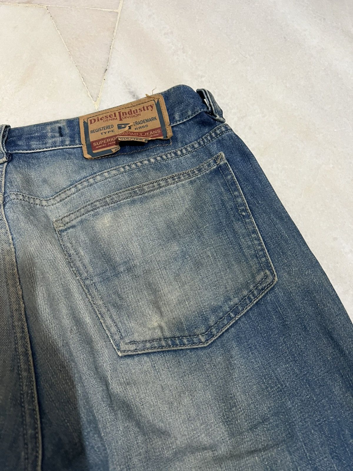 Japanese Brand 🌈Vintage Diesel Industry Distress Mud Wash Bootcut Jean Size US 34 / EU 50 - 14 Thumbnail