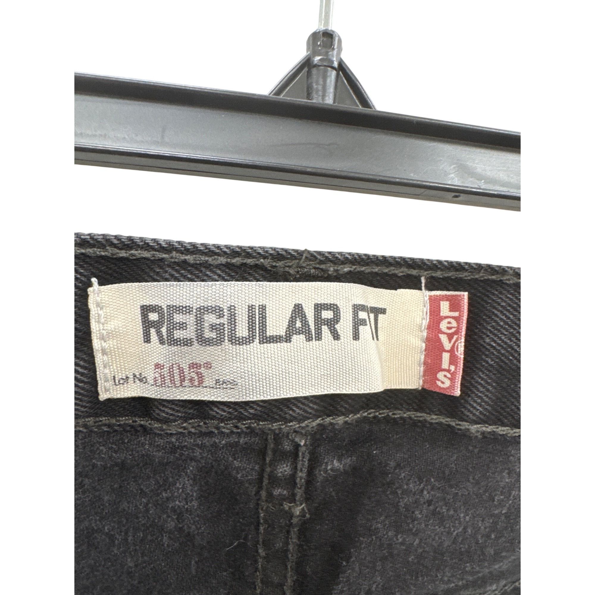 Levi's Levis Mens 505 Regular Fit Black Denim Jeans W32 L32 SKU 822 Size US 32 / EU 48 - 5 Thumbnail