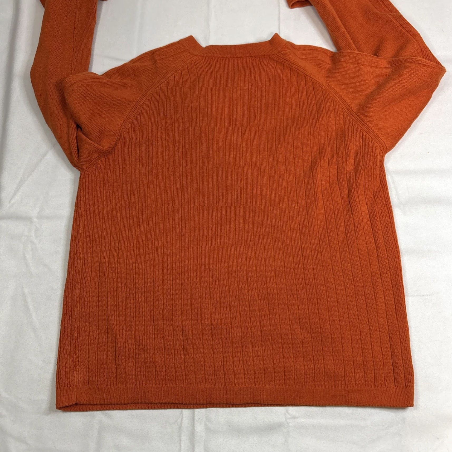Abercrombie & Fitch VINTAGE Abercrombie & Fitch Sweater Orange V-Neck Pullover Men’s Size L Orange Striped 90s Mens Sweater Pullover Size US L / EU 52-54 / 3 - 6 Thumbnail