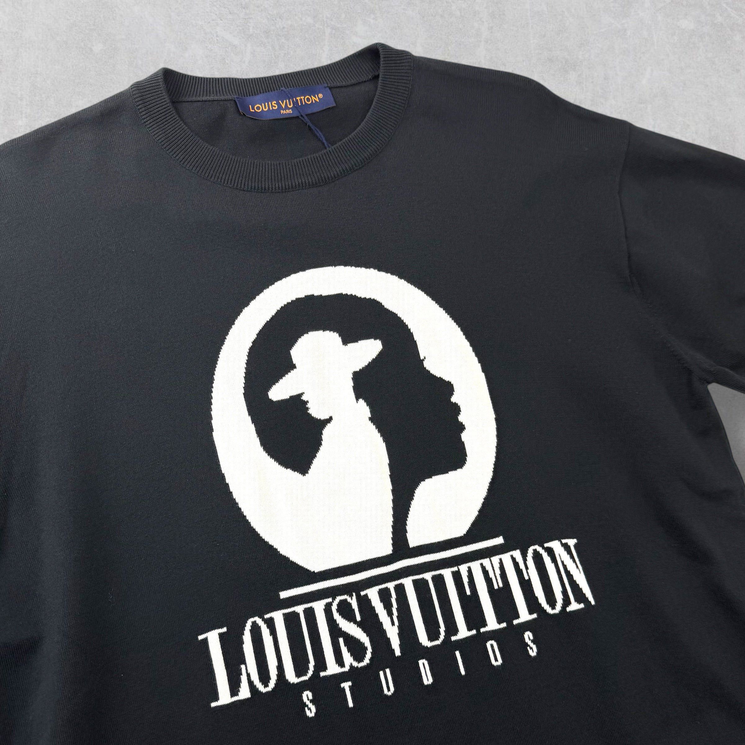 Louis Vuitton Louis Vuitton Black Short Sleeve Film Crew Tee XXL Size US XXL / EU 58 / 5 - 2 Thumbnail