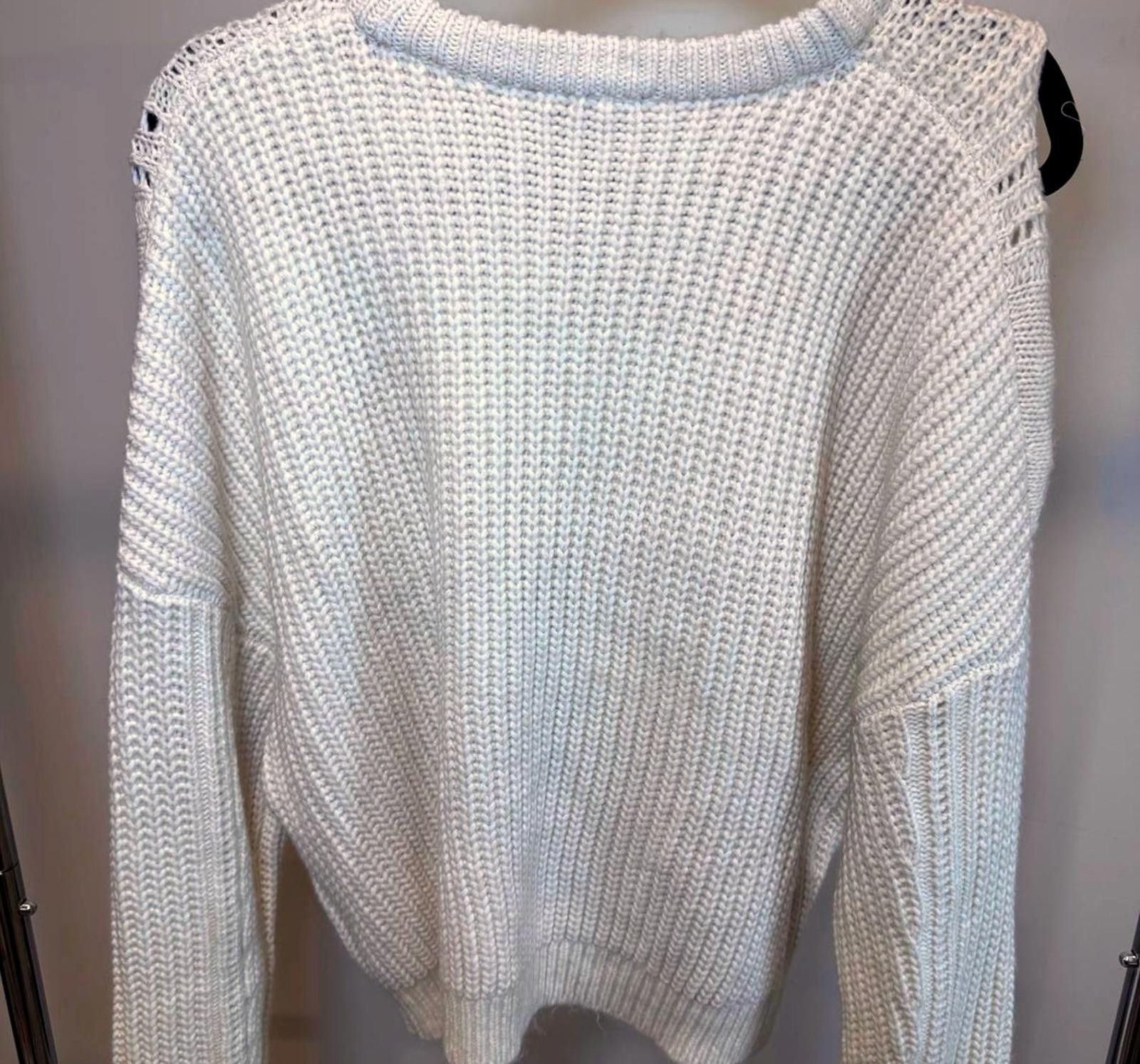 Express Stylish Open-Shoulder Sweater by Express Size L / US 10 / IT 46 - 2 Thumbnail