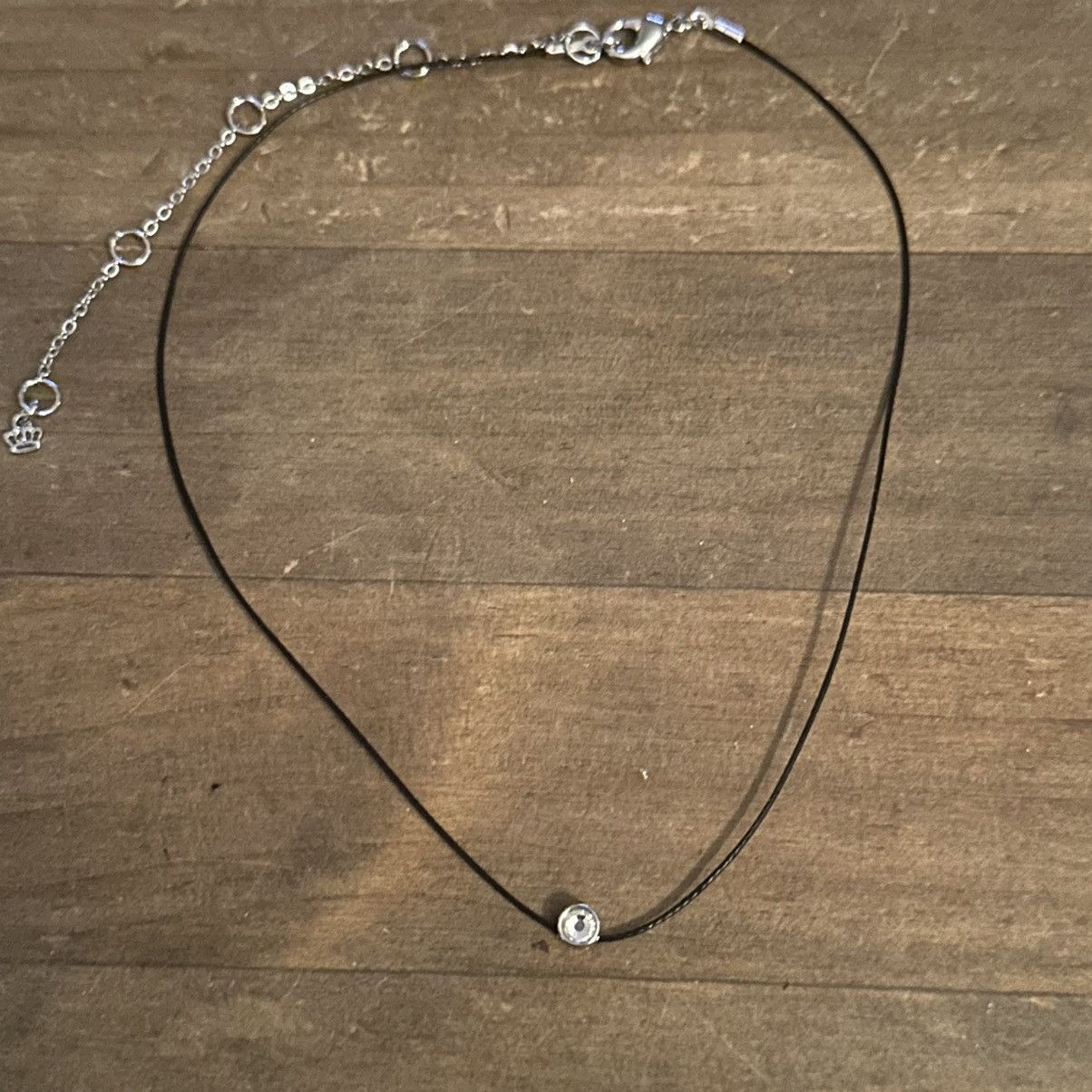 Other Premiere Designs black cord rhinestone dot pendant necklace Size ONE SIZE - 2 Thumbnail