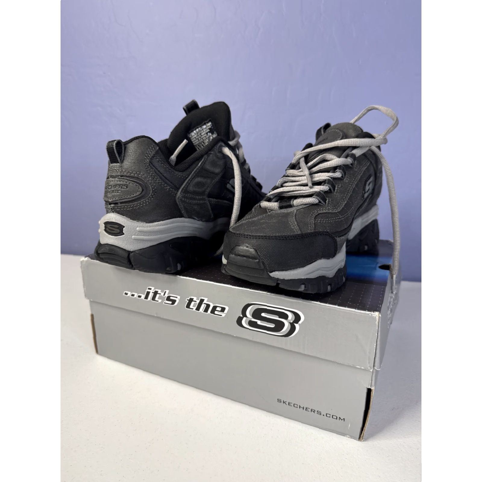 SKECHERS Skechers Energy Downforce Men 9.5 Sneaker Athletic Black Box Rare Sports Boxing Skechers Mens Size US 10 / EU 43 - 5 Thumbnail