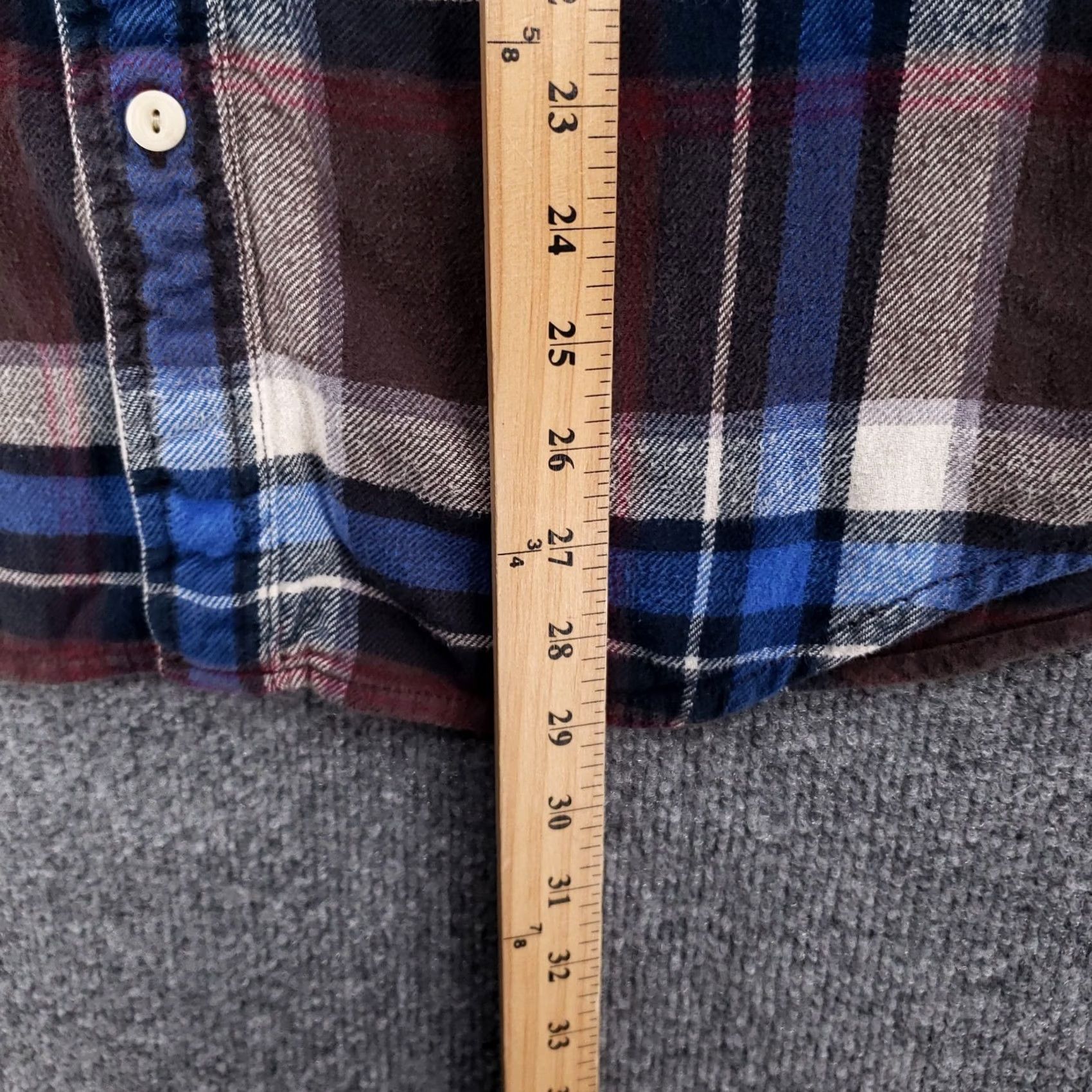 American Eagle Outfitters American Eagle Button Up Shirt Mens L Brown Athletic Fit Flannel Long Sleeve Size US L / EU 52-54 / 3 - 7 Thumbnail