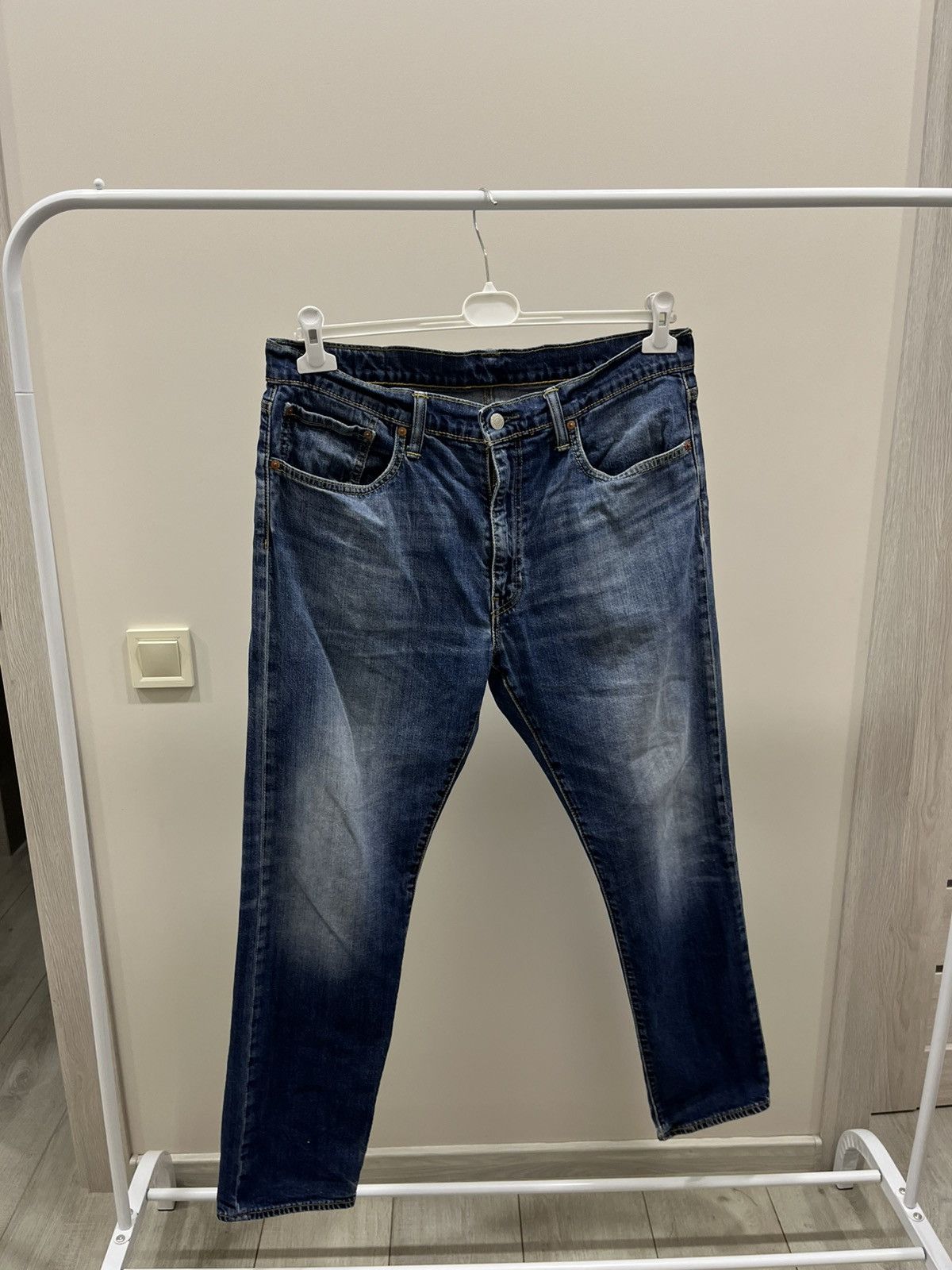Levi's Levi’s 502 Vintage 90s Distressed Tapered Denim Whisker Fade Size US 36 / EU 52 - 1 Thumbnail