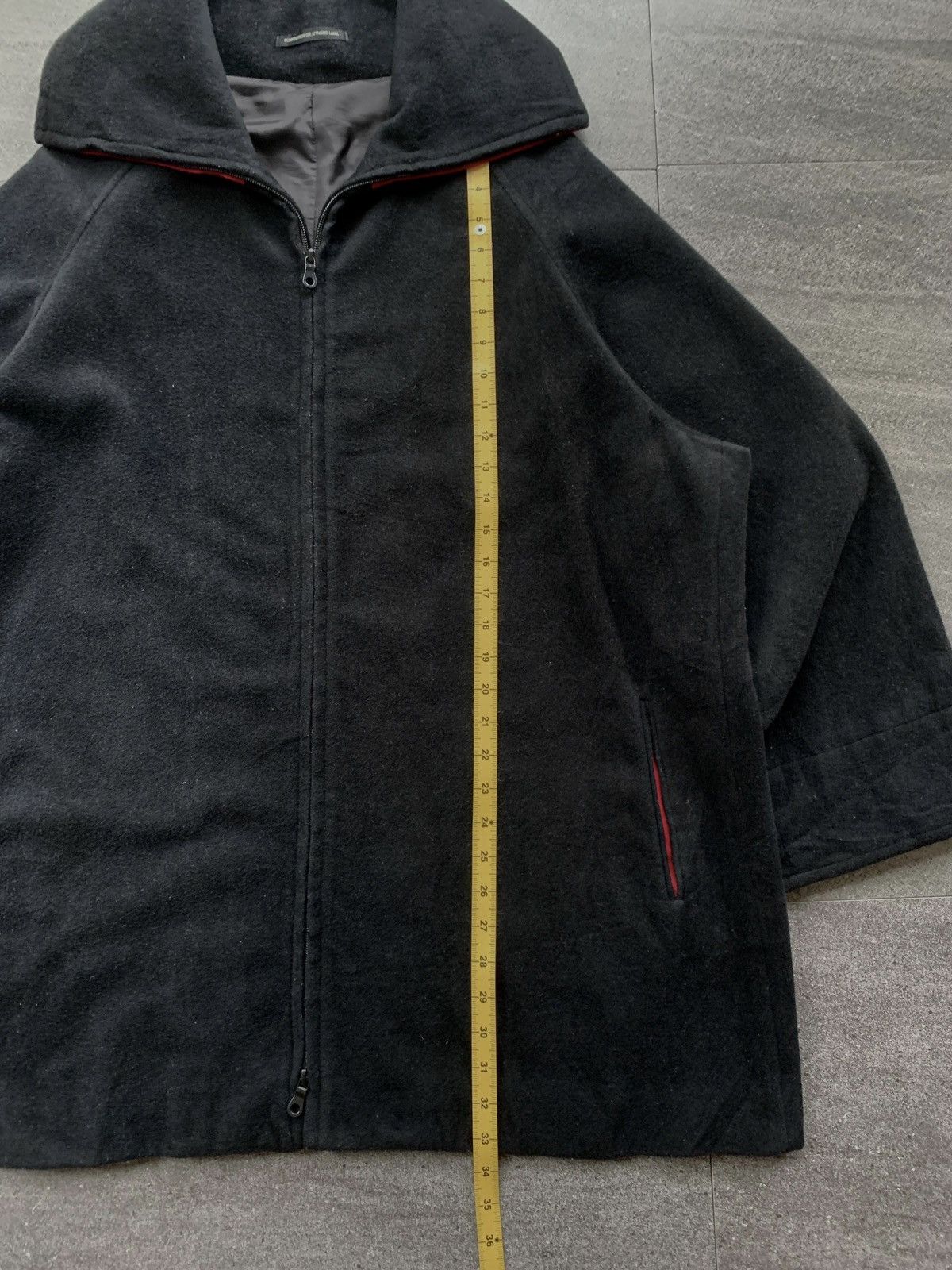 Yohji Yamamoto FREE TAX! Cashmere Blend Wide Collar Coat Size US L / EU 52-54 / 3 - 9 Thumbnail