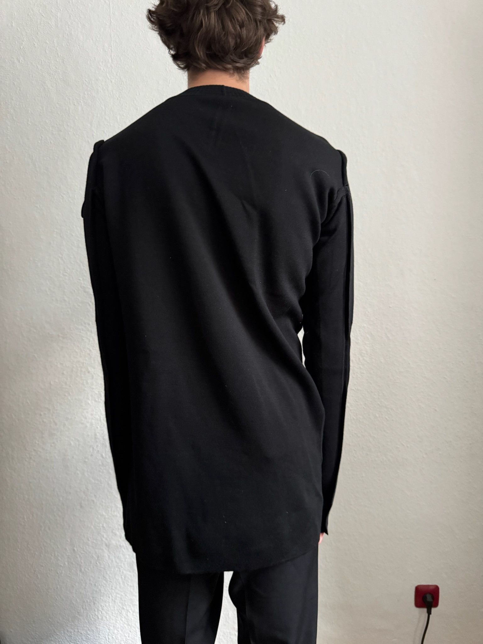 Rick Owens F/W 17 „GLITTER“ Black Subhuman Weakling Wool Knit L Size US L / EU 52-54 / 3 - 3 Thumbnail