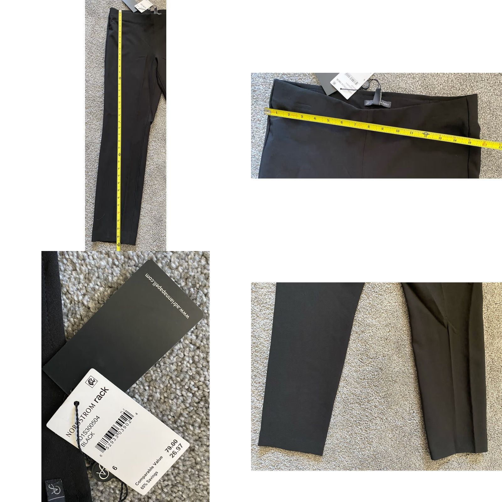 Adrianna Papell NWT Adrianna Papell Pants Women’s 6 Black Pull On City Preppy Formal Casual Workwear Ships Regular Size 6 Womens Size 28" / US 6 / IT 42 - 8 Thumbnail