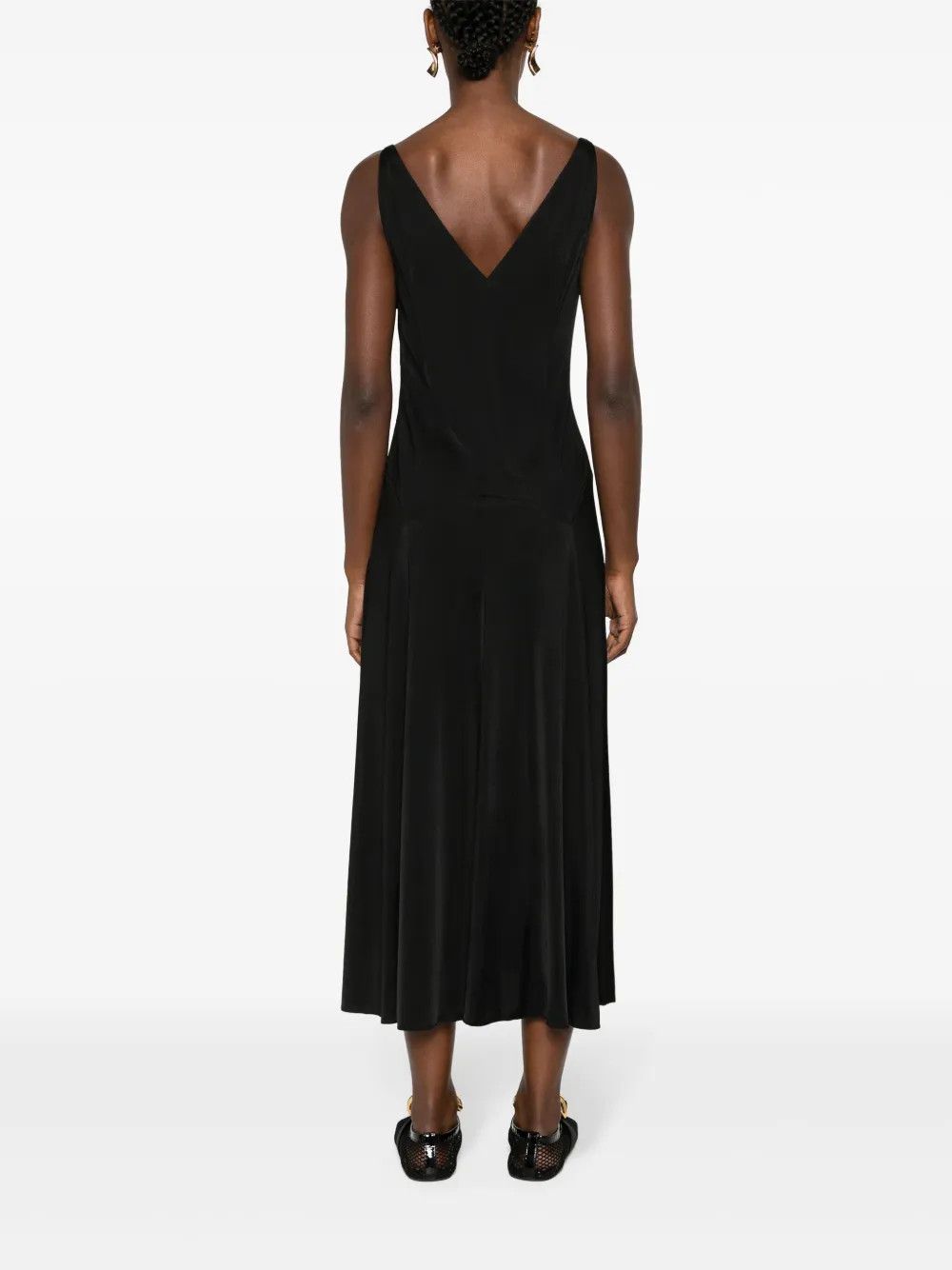 Lanvin o1y0326 Maxi Dress in Black Size M / US 6-8 / IT 42-44 - 4 Thumbnail
