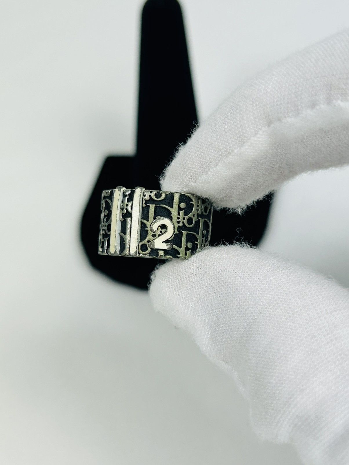 Dior Dior Black Trotter 2 Ring Size 5 Size ONE SIZE - 3 Thumbnail