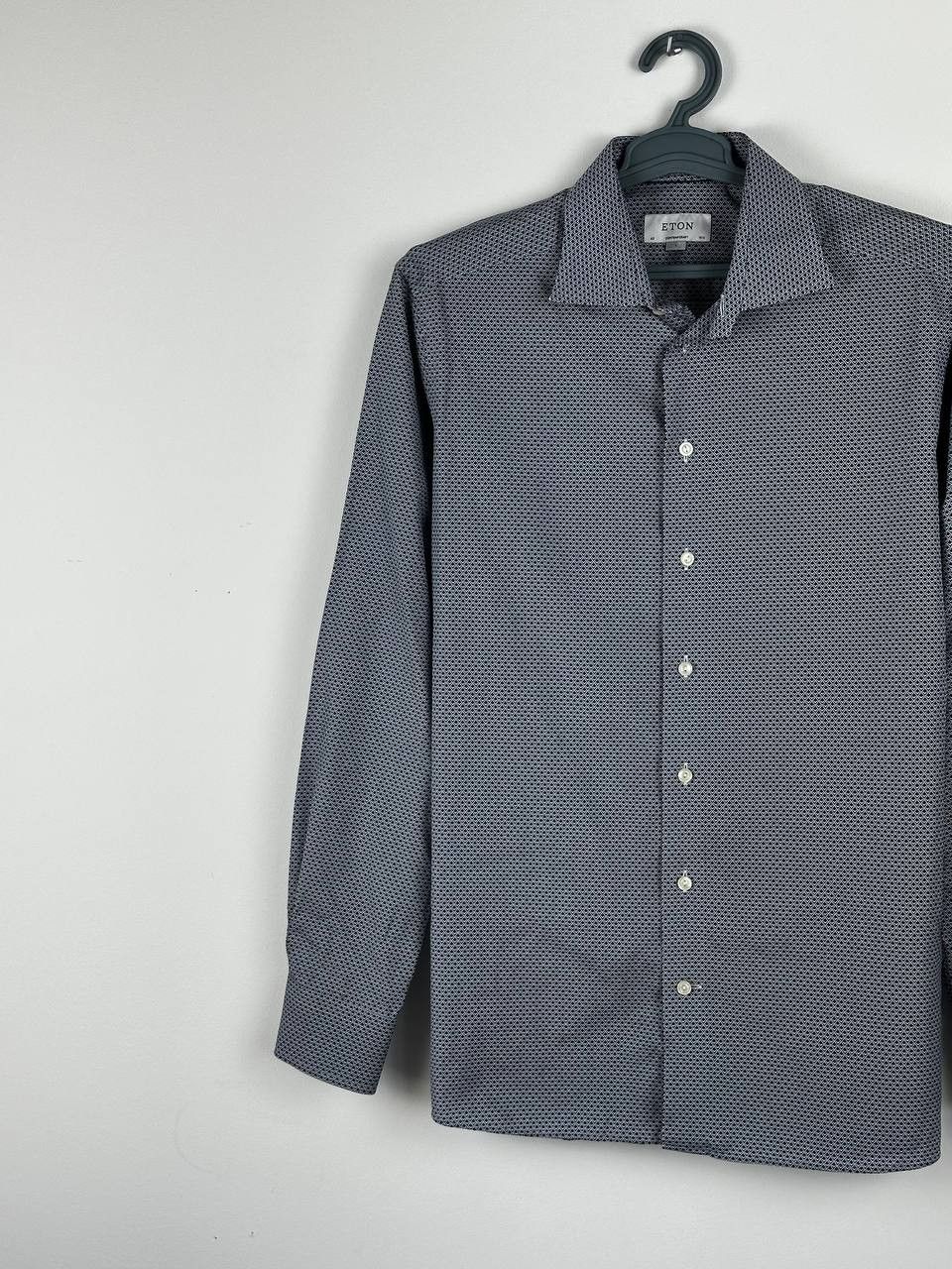 Eton Eton Shirt Contemporary Fit Blue Pattern Size 42 Size US L / EU 52-54 / 3 - 3 Thumbnail