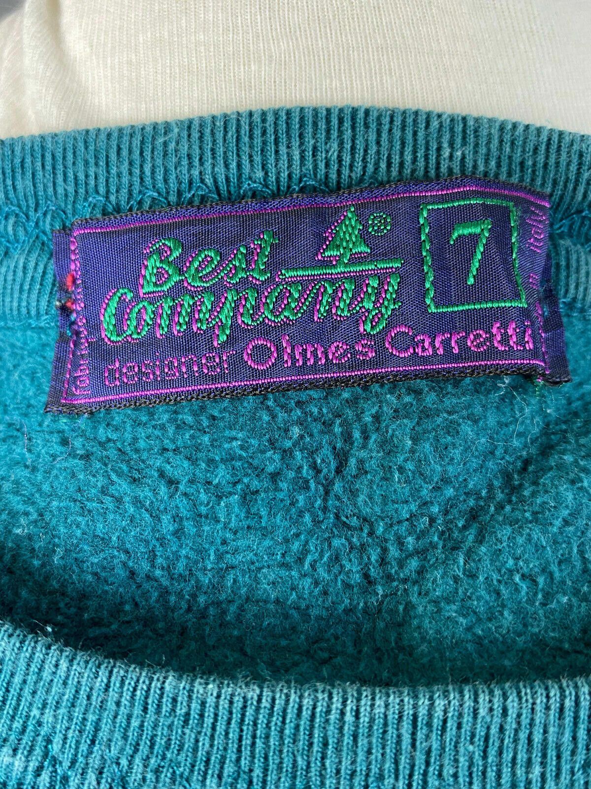 Designer Vintage Best Company Blue Crew Neck Sweater Size 7 Size M / US 6-8 / IT 42-44 - 8 Thumbnail