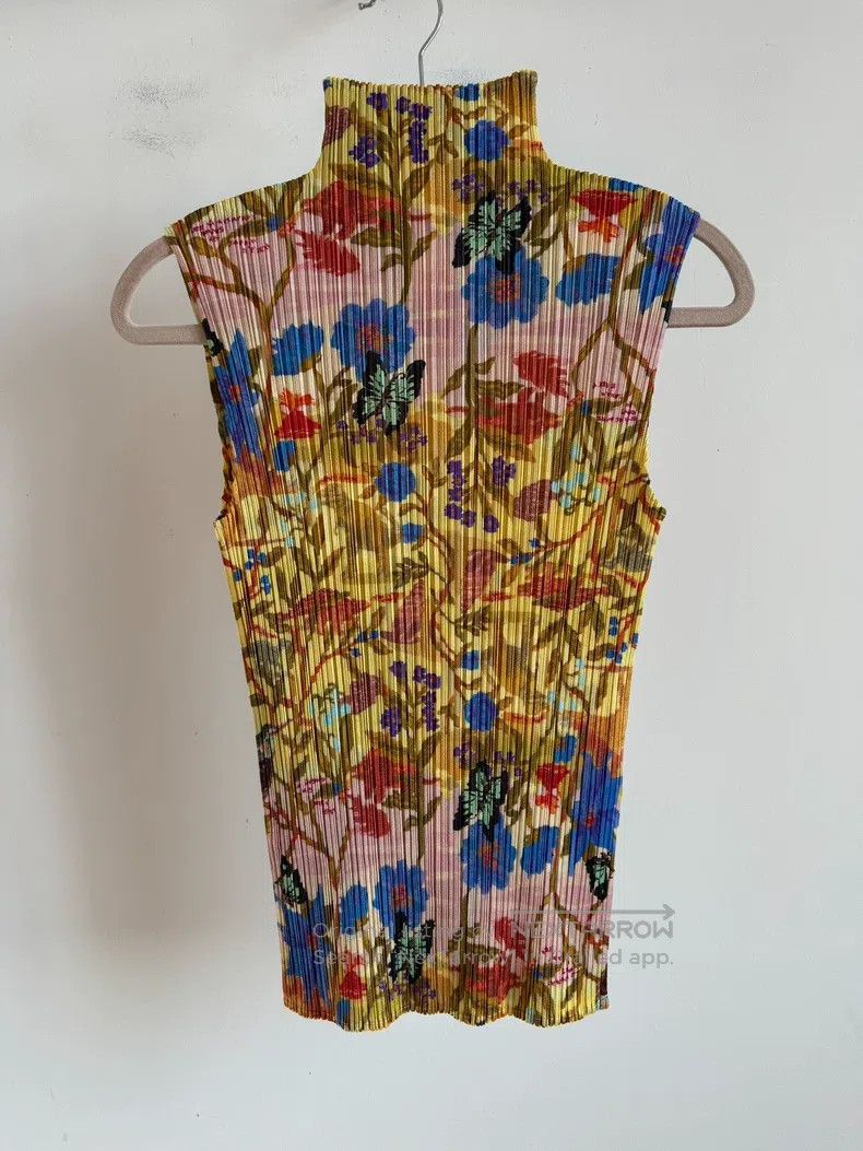 Issey Miyake Issey Miyake Yellow Tank Top Size L / US 10 / IT 46 - 1 Thumbnail