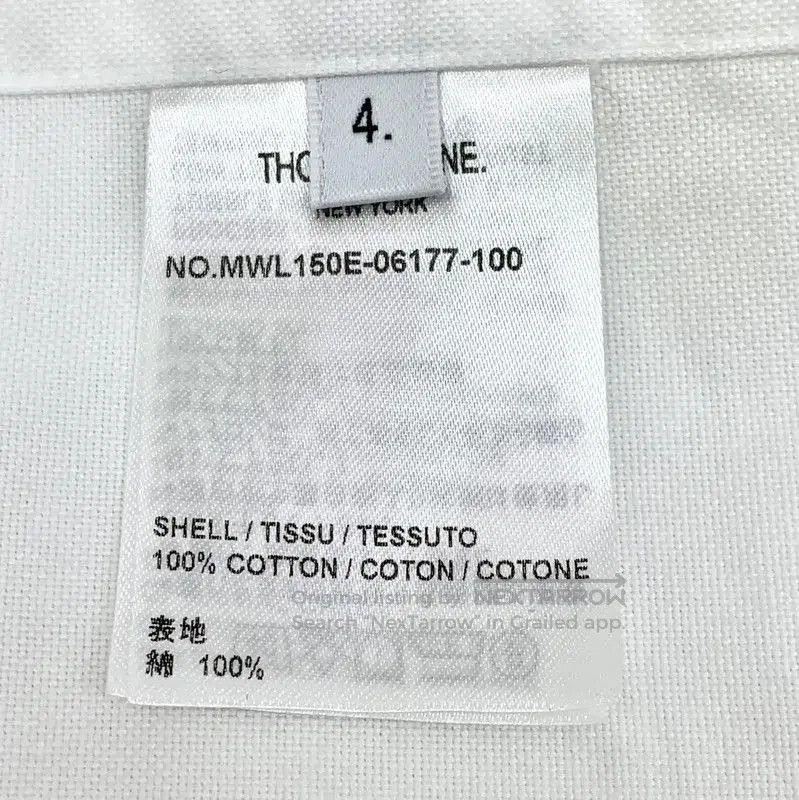 Thom Browne Thom Browne White Cotton Women's Shirt . Size L / US 10 / IT 46 - 7 Thumbnail