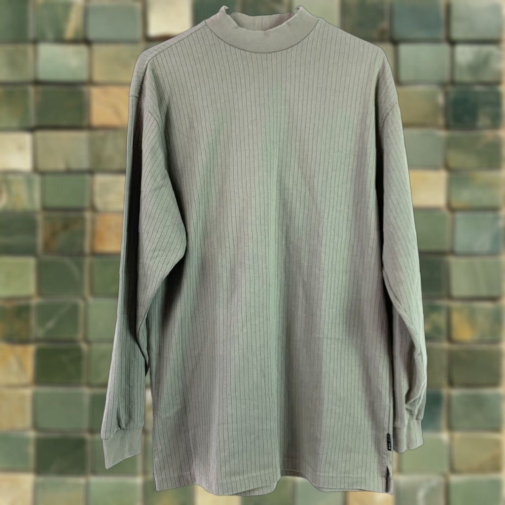 Nike Vintage Nike Golf Dri-Fit Green Mockneck Long Sleeve Shirt L Mens Regular Size Large Size US L / EU 52-54 / 3 - 1 Thumbnail