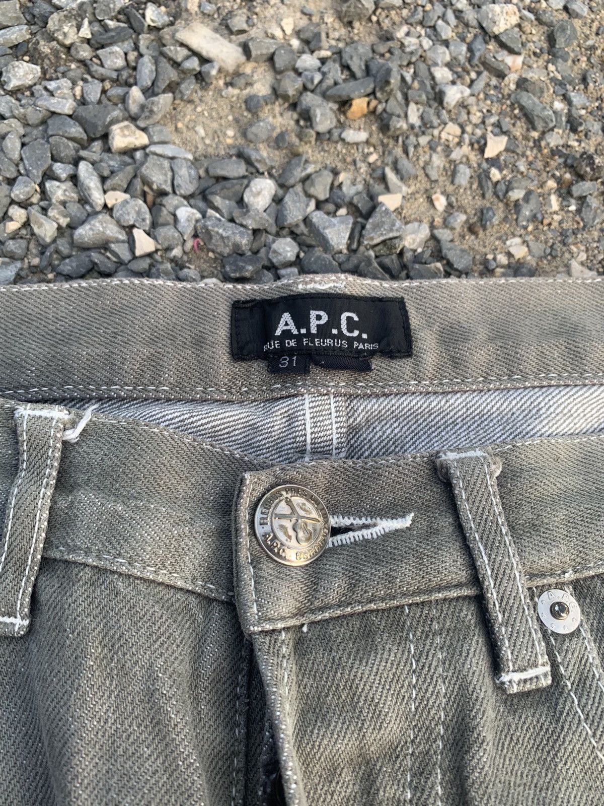 A.P.C. A.P.C SELVEDGE SUNFADED RUSTY DISTRESSED DENIM Size US 29 - 11 Thumbnail