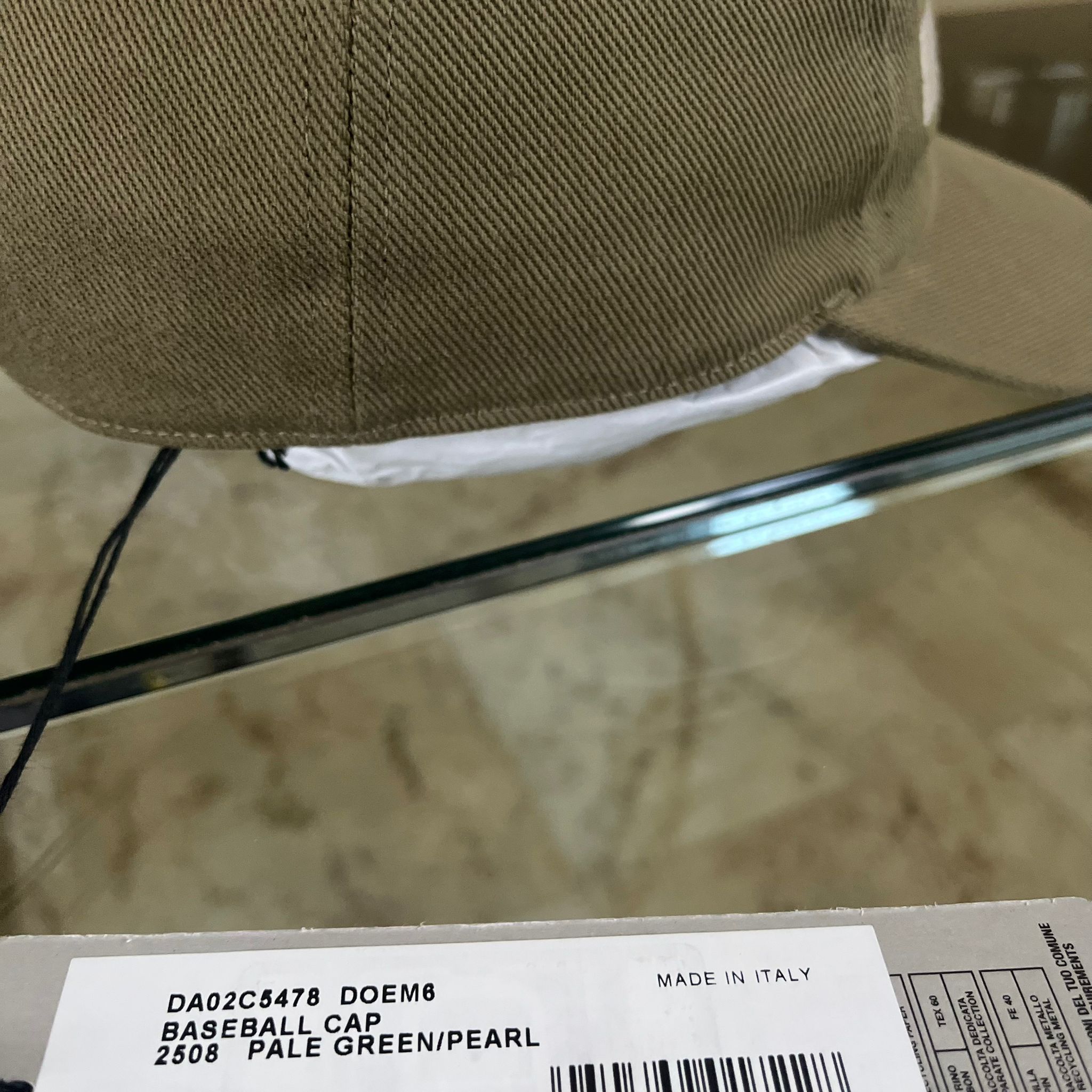 Rick Owens Drkshdw o1rshd1 Size M / Embroidered Logo Snapback Hat Pale Green Size ONE SIZE - 6 Thumbnail