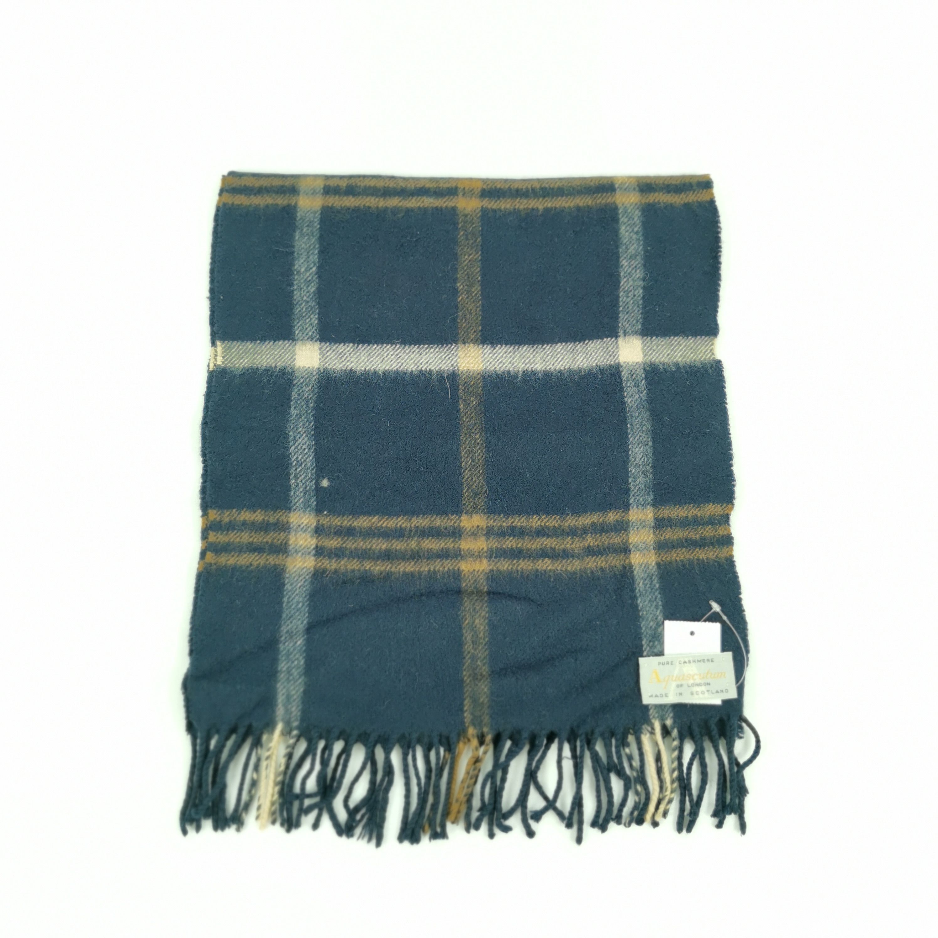 Aquascutum Vintage Aquascutum Scarf Muffler Cashmere Scarves Size ONE SIZE - 2 Thumbnail