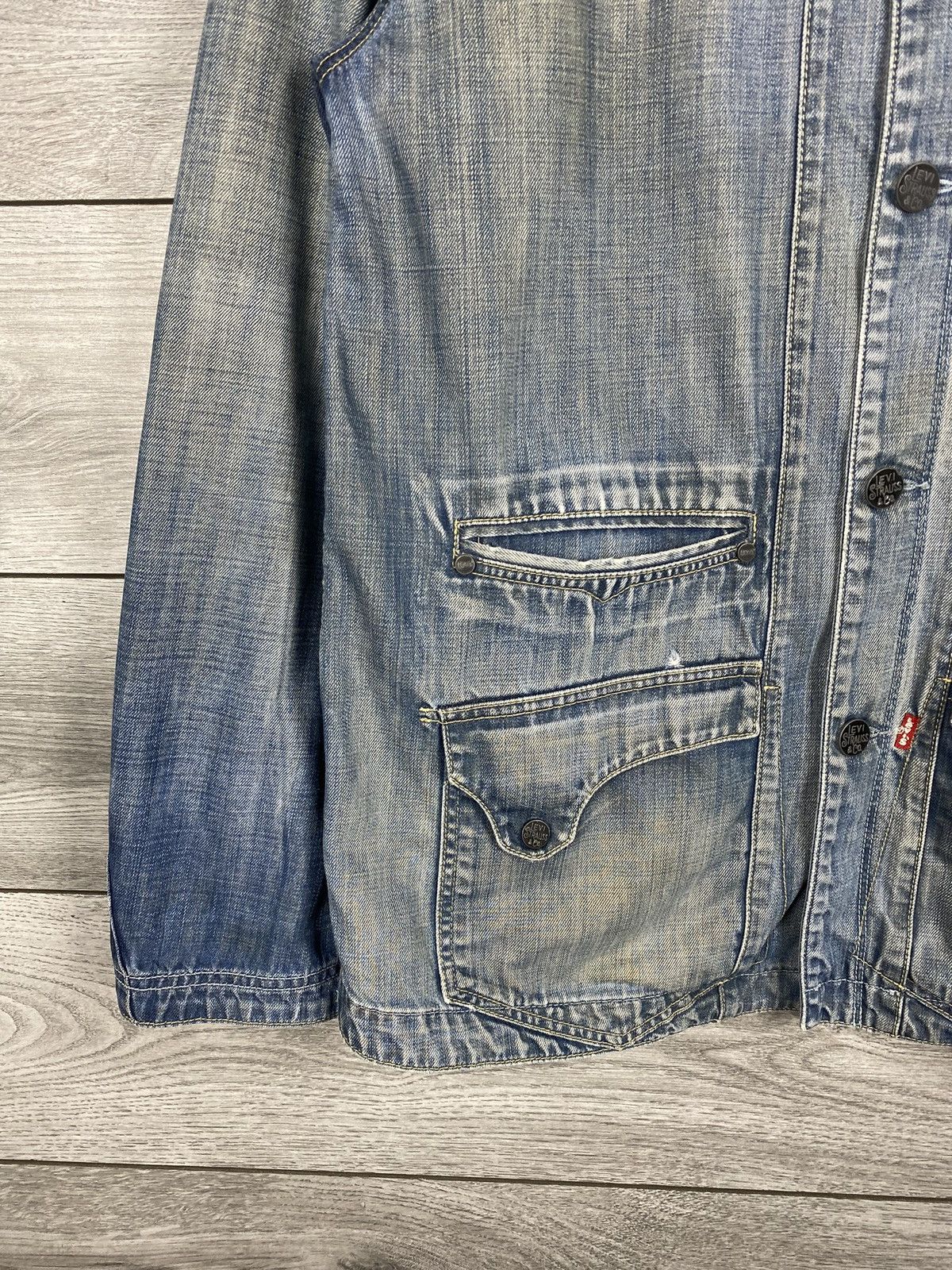 Levi's Mens Vintage Levis Denim Jacket 80s Made in USA Size US L / EU 52-54 / 3 - 5 Thumbnail