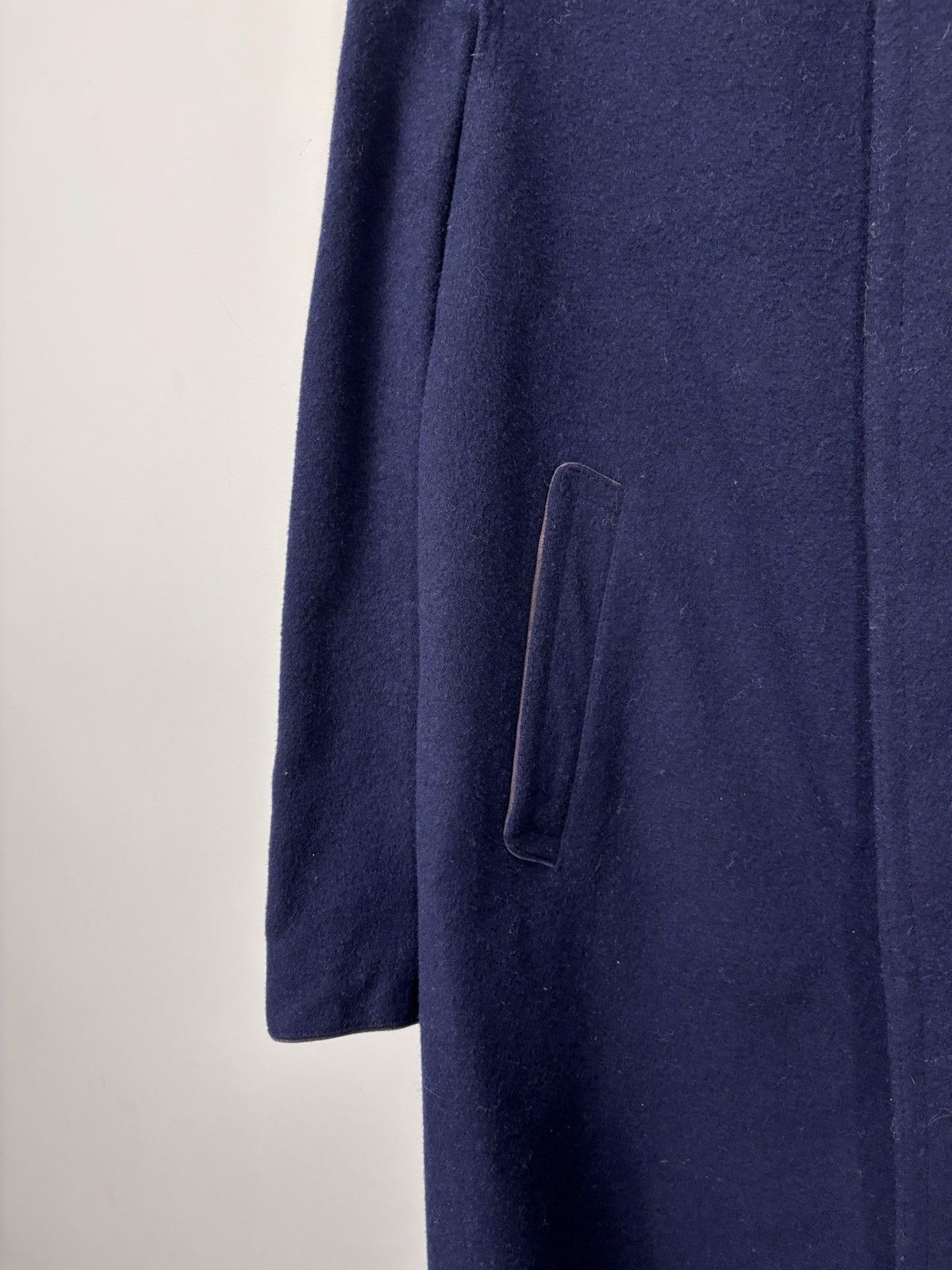 Other Vintage Lodenfrey Men’s Navy Blue Wool Long Coat Overcoat Size US M / EU 48-50 / 2 - 5 Thumbnail