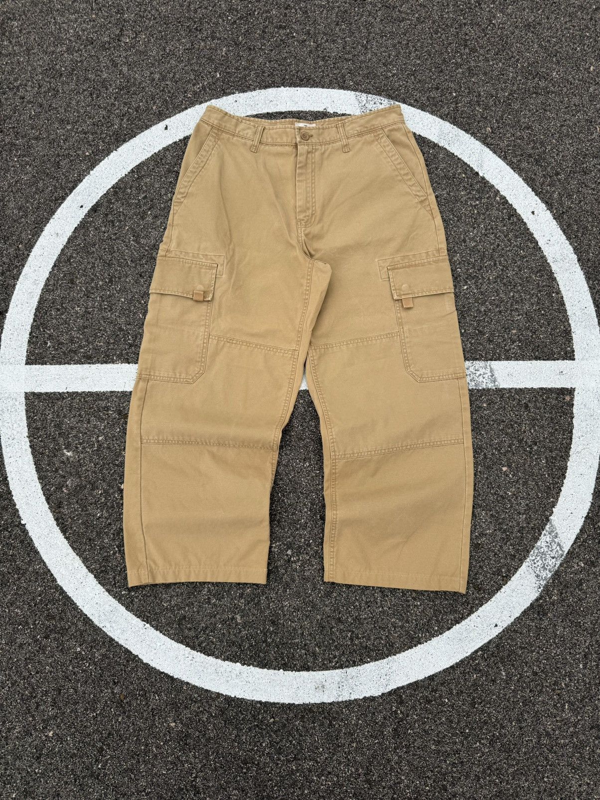 Gap × Jean × Vintage Vintage Gap Double Knee Cargo Pants Size US 32 / EU 48 - 1 Thumbnail