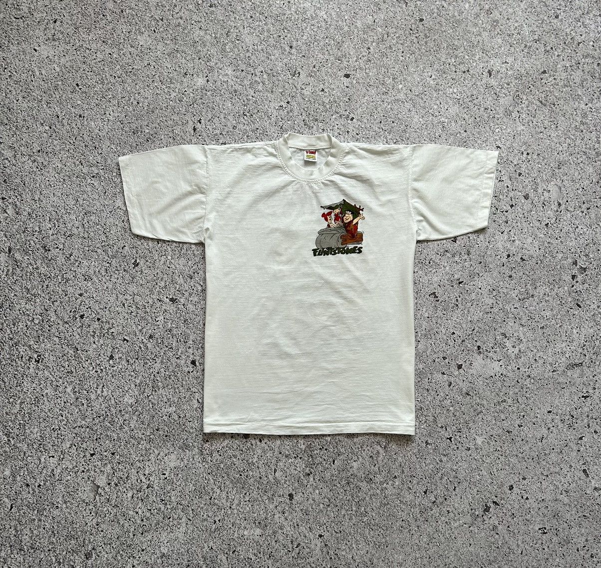 Cartoon Network × Vintage Vintage 90ʼs Cartoon THE FLINTSTONES T-Shirt Size US L / EU 52-54 / 3 - 6 Thumbnail