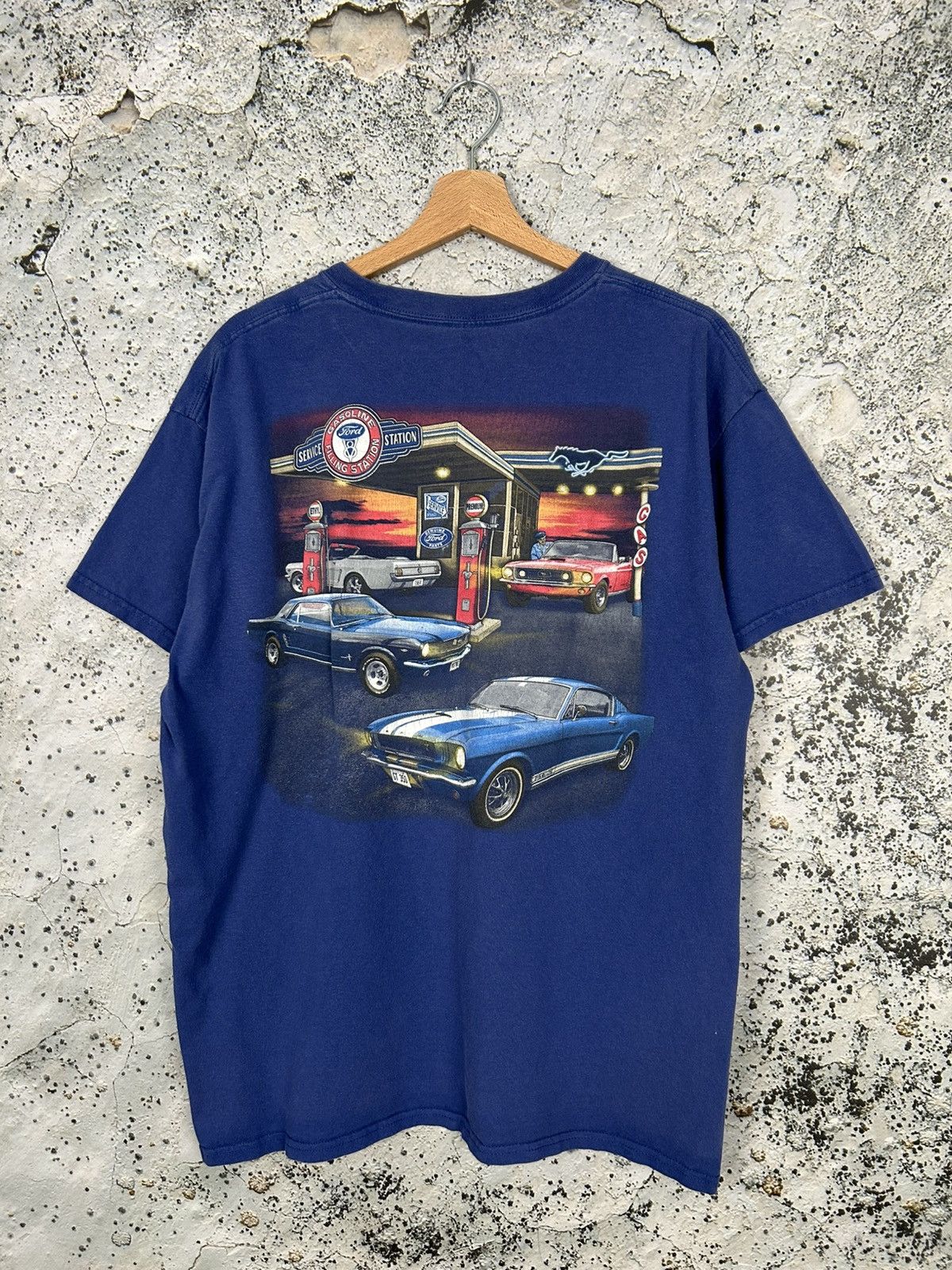 Vintage Vintage Ford Mustang Graphic Tee Racing Motorsport 90s Size US L / EU 52-54 / 3 - 1 Thumbnail