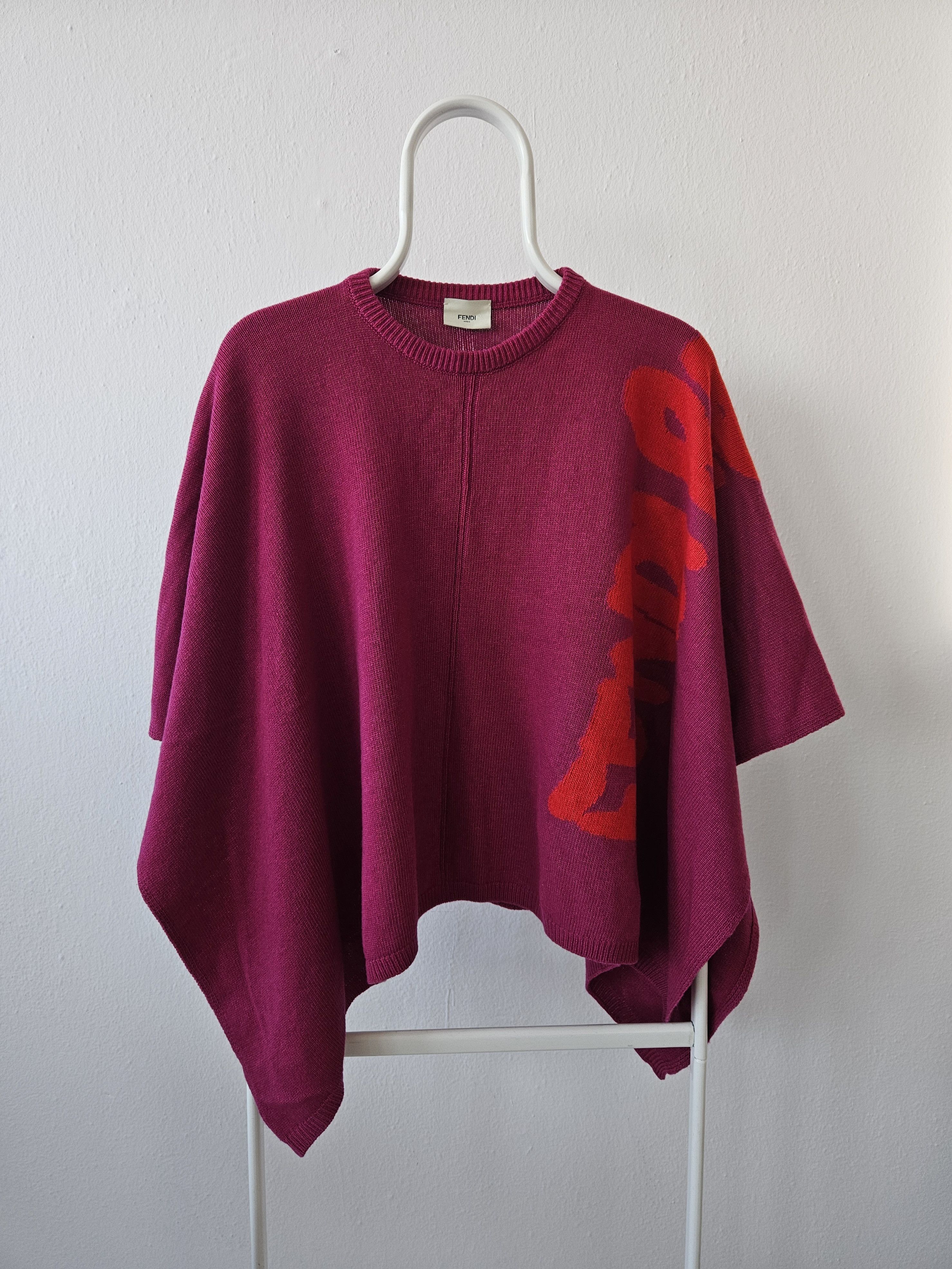 Fendi Fendi roma wool blend poncho Size ONE SIZE - 1 Thumbnail