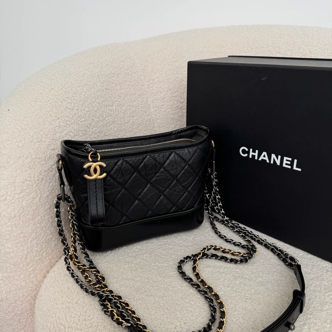 Chanel os11x0126 Size: OS / Gabrielle Small Hobo Bag In Black Size ONE SIZE - 1 Thumbnail
