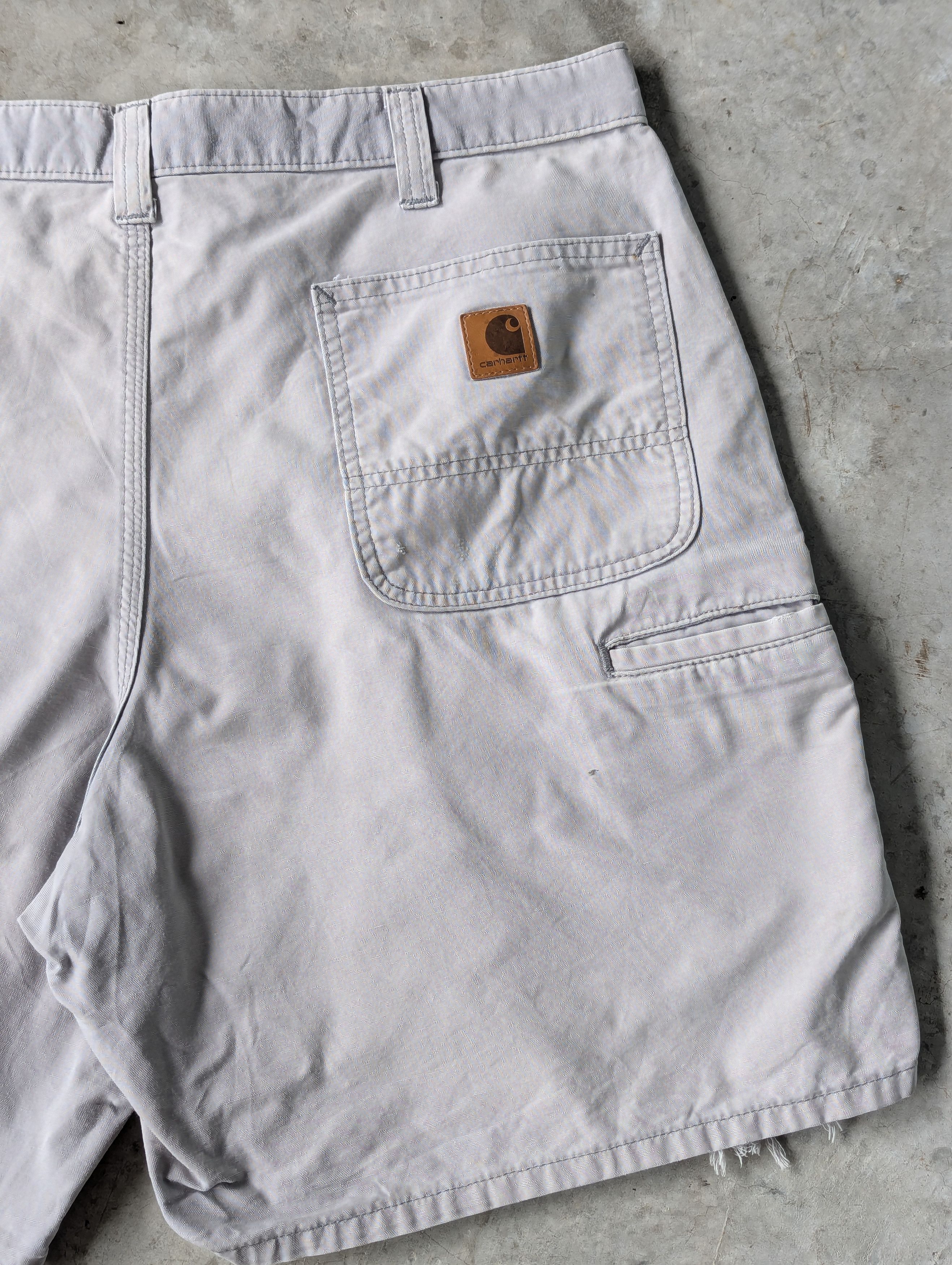 Carhartt Distressed Faded Gray Carhartt Short Cargo Pants Size US 40 / EU 56 - 2 Thumbnail