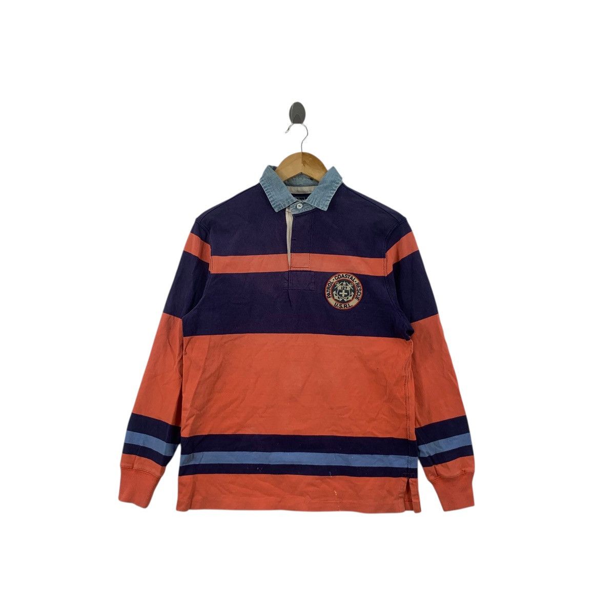 Polo Ralph Lauren Vintage 90s POLO RALPH LAUREN Patrol Costal Rescue Tee Shirt Size US S / EU 44-46 / 1 - 1 Thumbnail