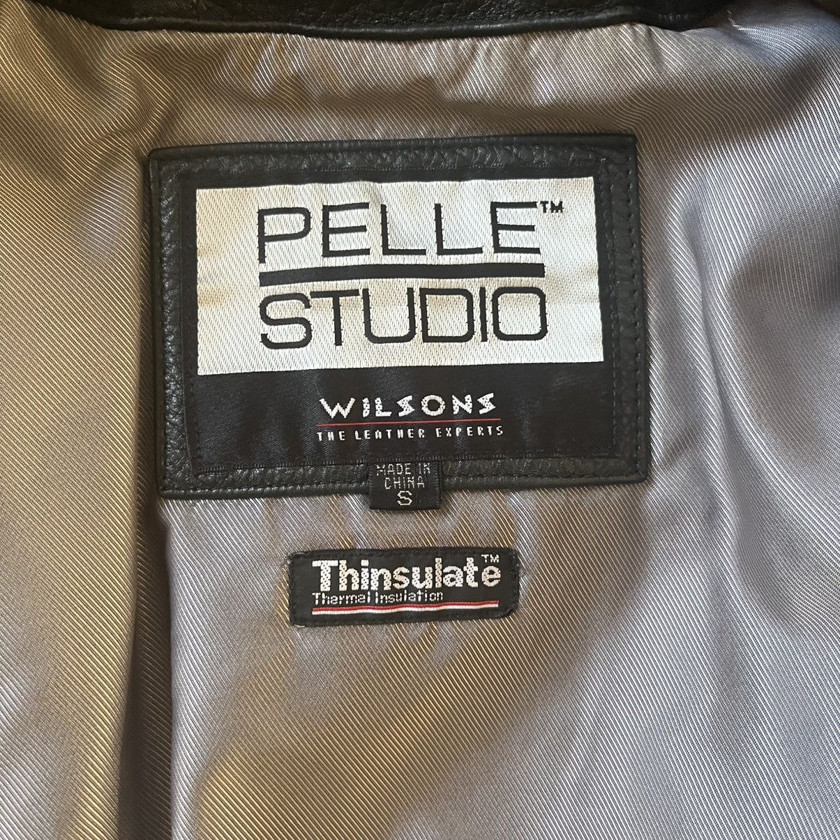 Wilsons Leather Vintage Wilson's Pelle Studios Black Leather Jacket Size S / US 4 / IT 40 - 5 Thumbnail