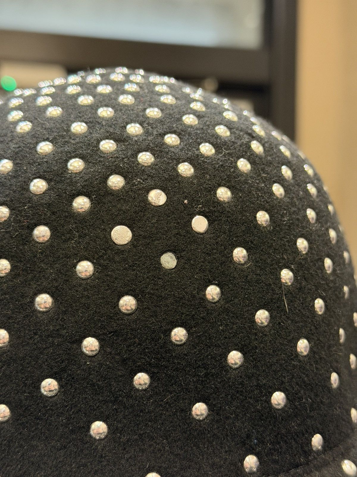 Gucci Gucci Studded Wool-Felt Wide Brim Hat- Black Size ONE SIZE - 3 Thumbnail